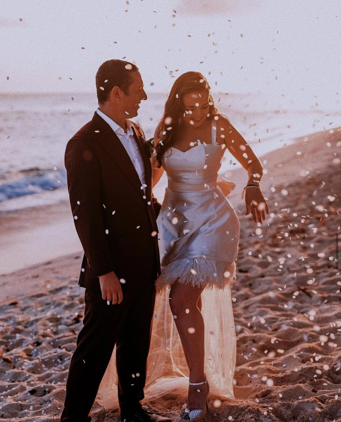 bespoke wedding dress, mini wedding dress, elopement bridalwear, beach wedding, west yorkshire bride