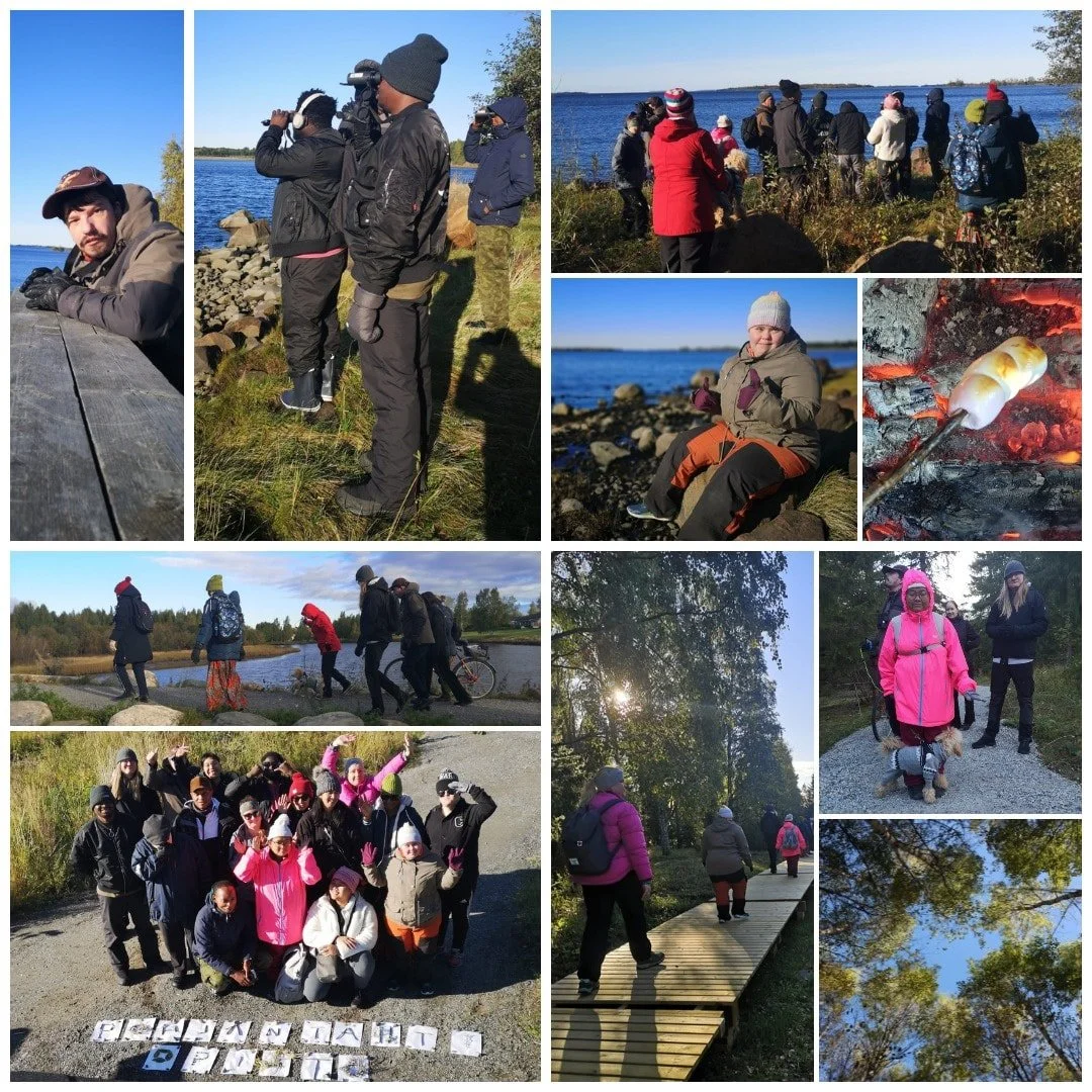 Luontoretki Kiikeliin koko opiston voimin. Bongasimme lintuja Xenus ry:n opastamana, teimme luontotaidetta, ruokailimme laavulla ja liikuimme yhteis&ouml;tanssin voimin.
#Pohjant&auml;htiopisto #PTO #kiikeli #luovalumot #yhma #Xenusry