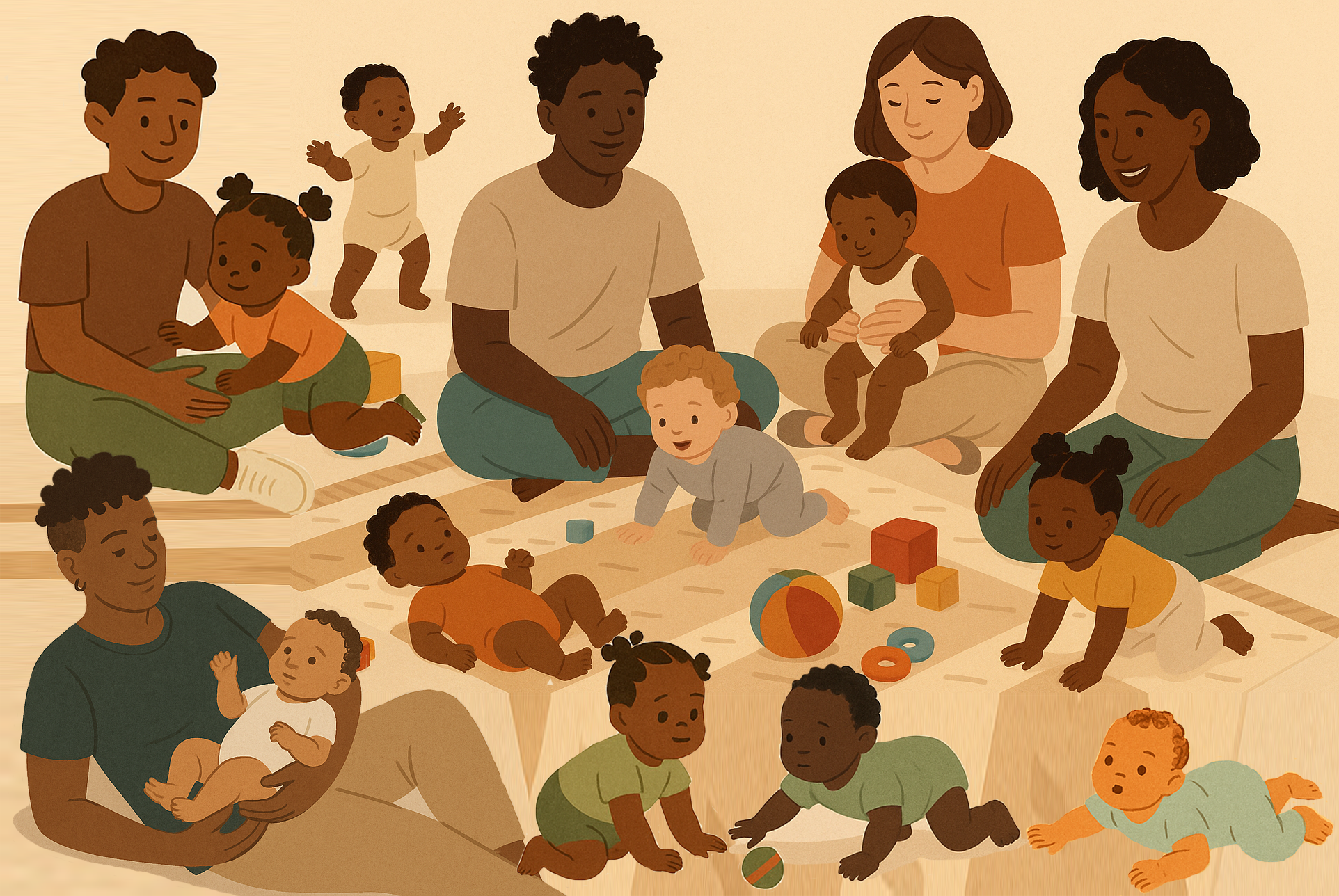 Black Babys in Bewegung