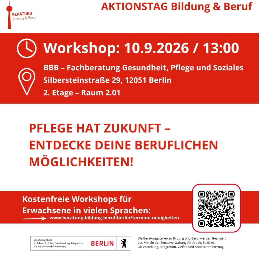 Aktionstag Bildung &amp; Beruf: Workshops auf Deutsch &amp; Italienisch