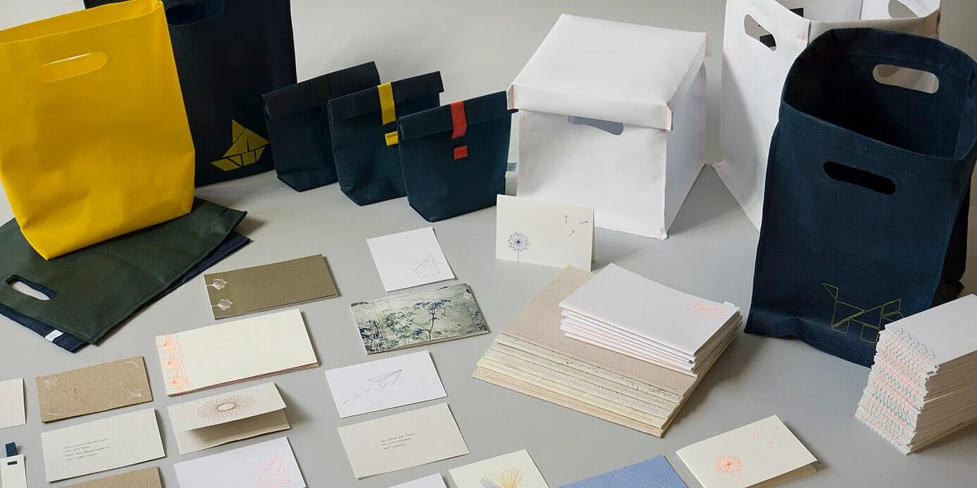 Produkte der Upcycling-Werkstatt „WERTRAUM“