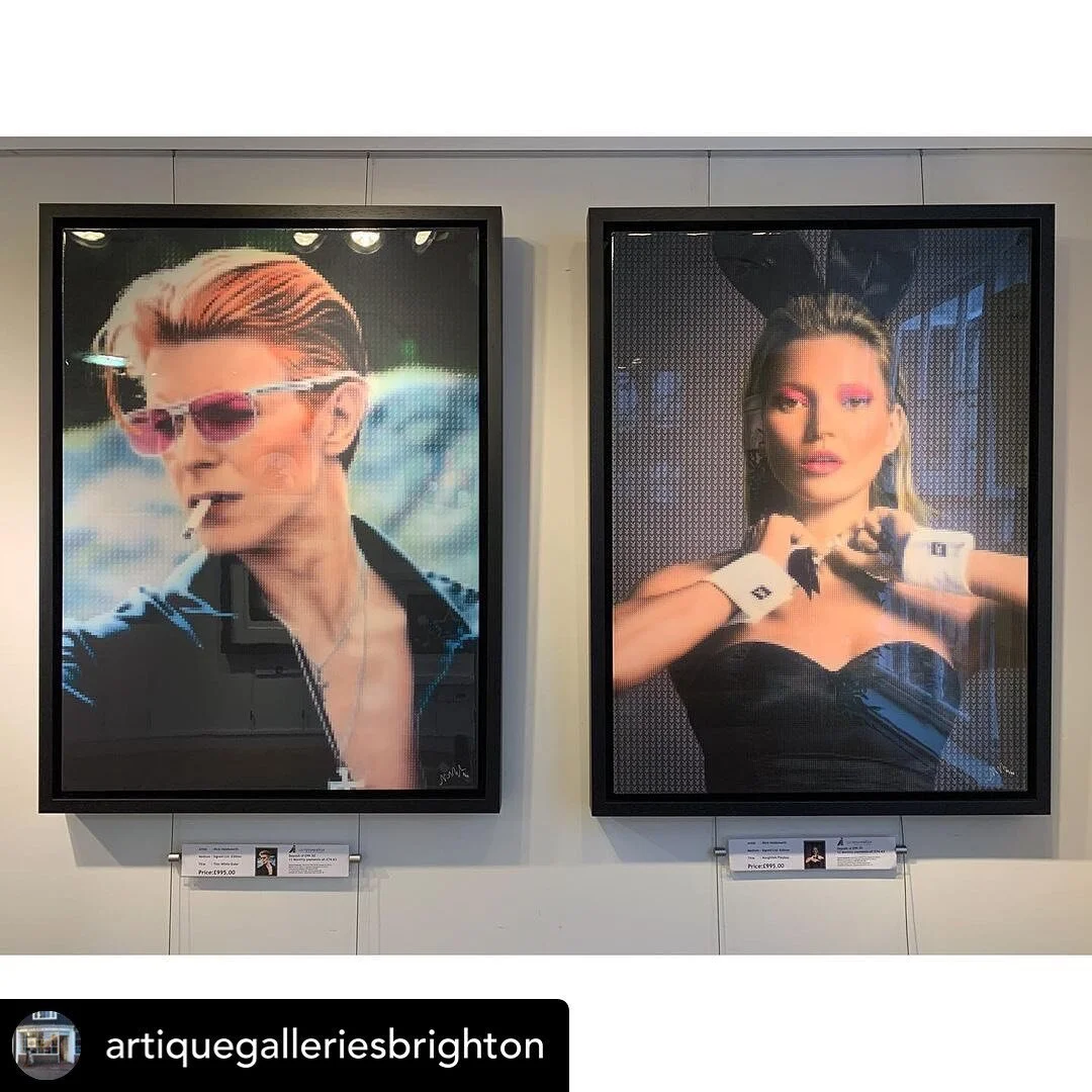 Posted @withregram &bull; @artiquegalleriesbrighton Nick Holdsworth&rsquo;s work is a favourite of the Brighton gallery. An awesome depiction of an icon at first glance, but the viewer is invited to look closer and subsequently discovers the artwork 