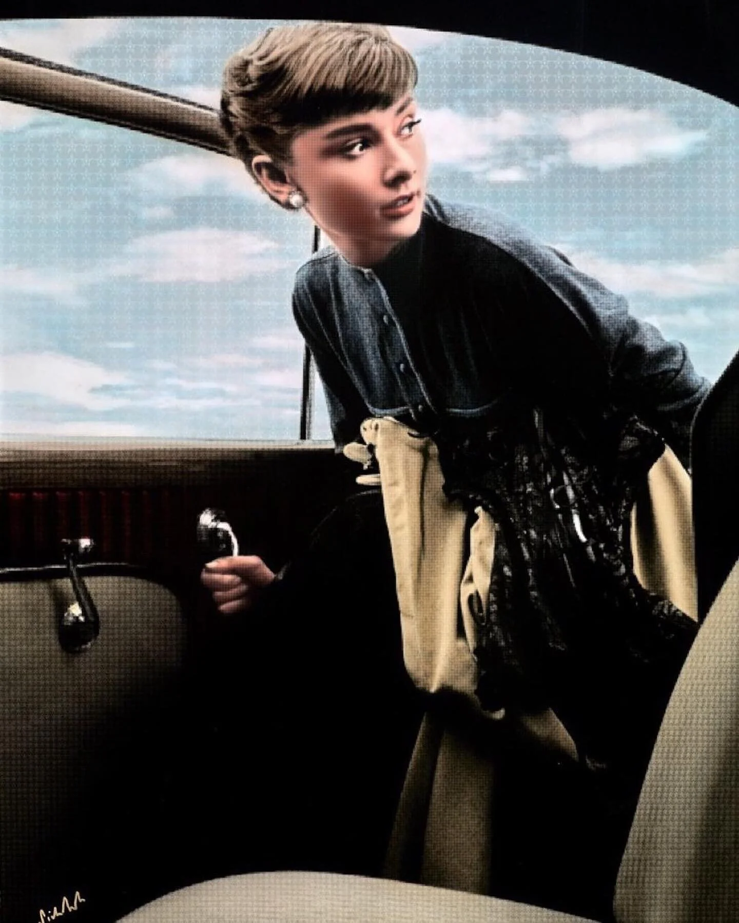 Posted @withregram &bull; @nottinghamwhitewallgalleries Let&rsquo;s escape with Audrey! If you could go anywhere with her now, where would you go? Let us know at Whitewall Nottingham. 🥰😎👙🌎✈️ Audrey by our marvellous Nick Holdsworth #audreyhepburn