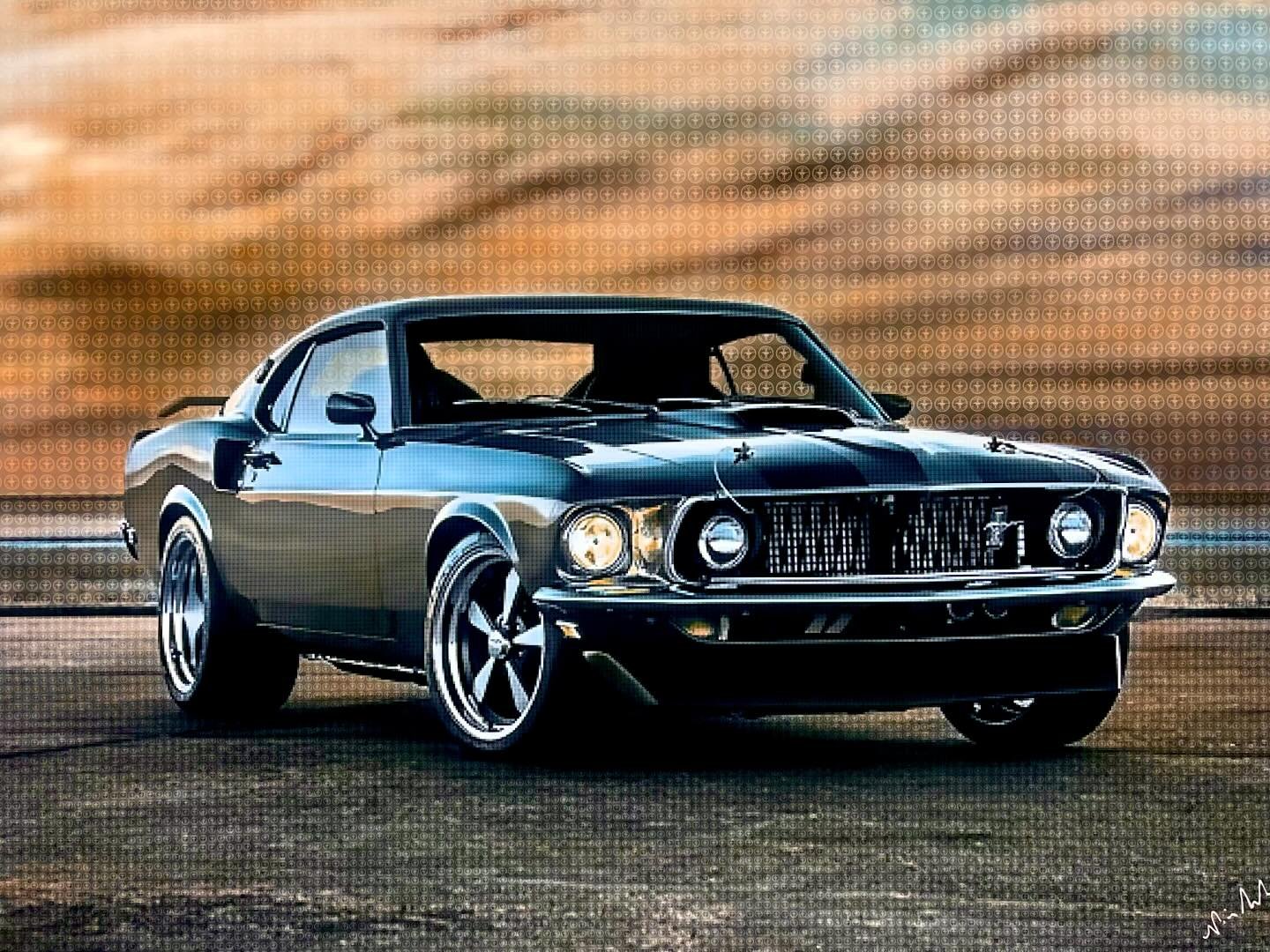 Here&rsquo;s a new piece I&rsquo;ve just finished. It&rsquo;s a Mustang Boss 429, what a beast! This is the car Keanu Reeves drives in John Wick. My publisher collected this on Thursday and it&rsquo;s now available. Hope you like!! 
-
-
-
-
#fordmust