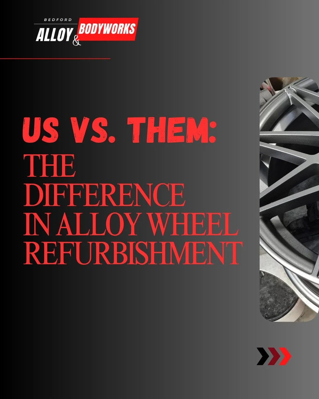Spot the difference: Quick fixes vs. professional results.

At Bedford Alloy &amp; Bodyworks, we don&rsquo;t cut corners. While some refurb jobs barely scratch the surface, we deliver factory-quality finishes that last. From full wheel prep and tyre 