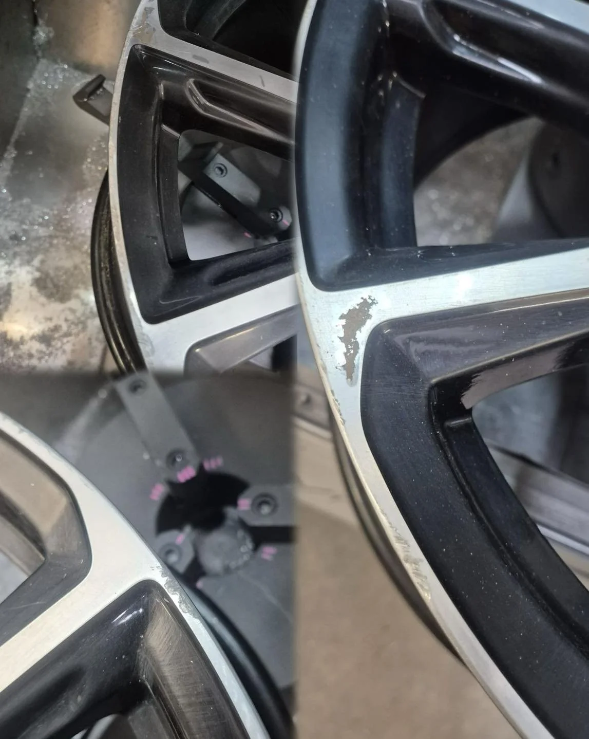 ✨ Swipe right to see the transformation!
This diamond cut alloy came in looking tired&mdash;now it&rsquo;s shining like new. 💎

✅ Precision cut
✅ Glossy finish
✅ Factory-fresh look

We bring your wheels back to life.
📩 DM us for a quote or booking.