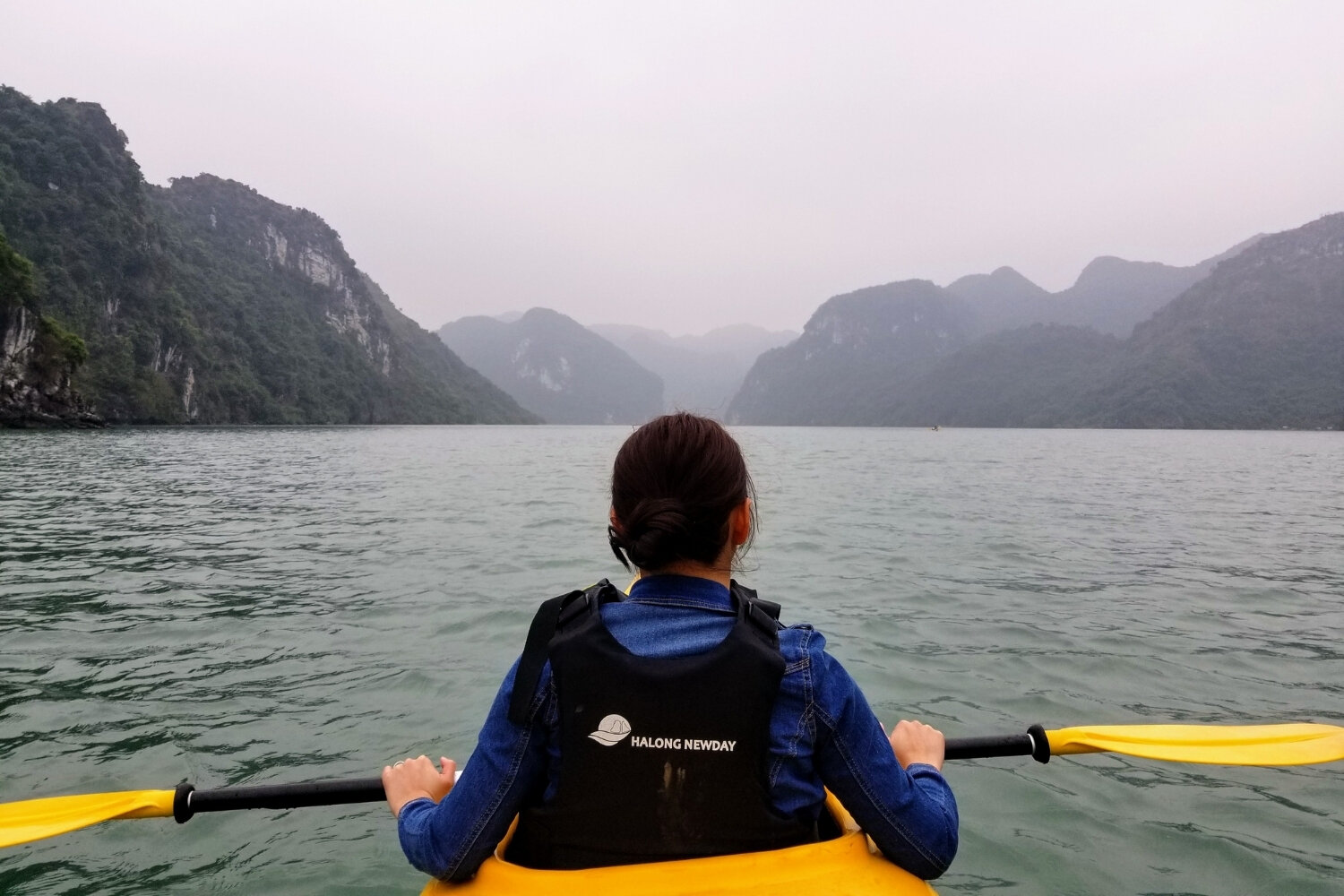 Lydia kayaking