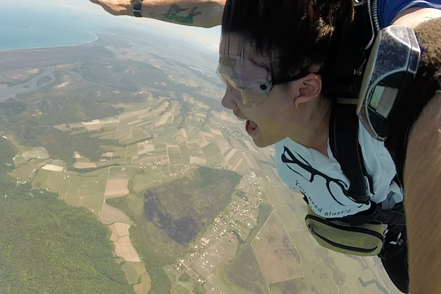 Lydia skydiving