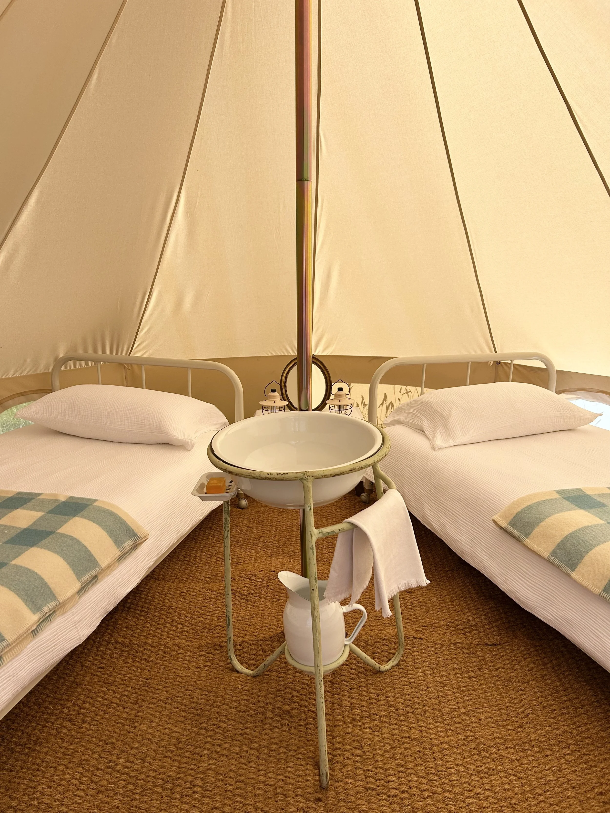 The Twin tent at Spot House Farm
