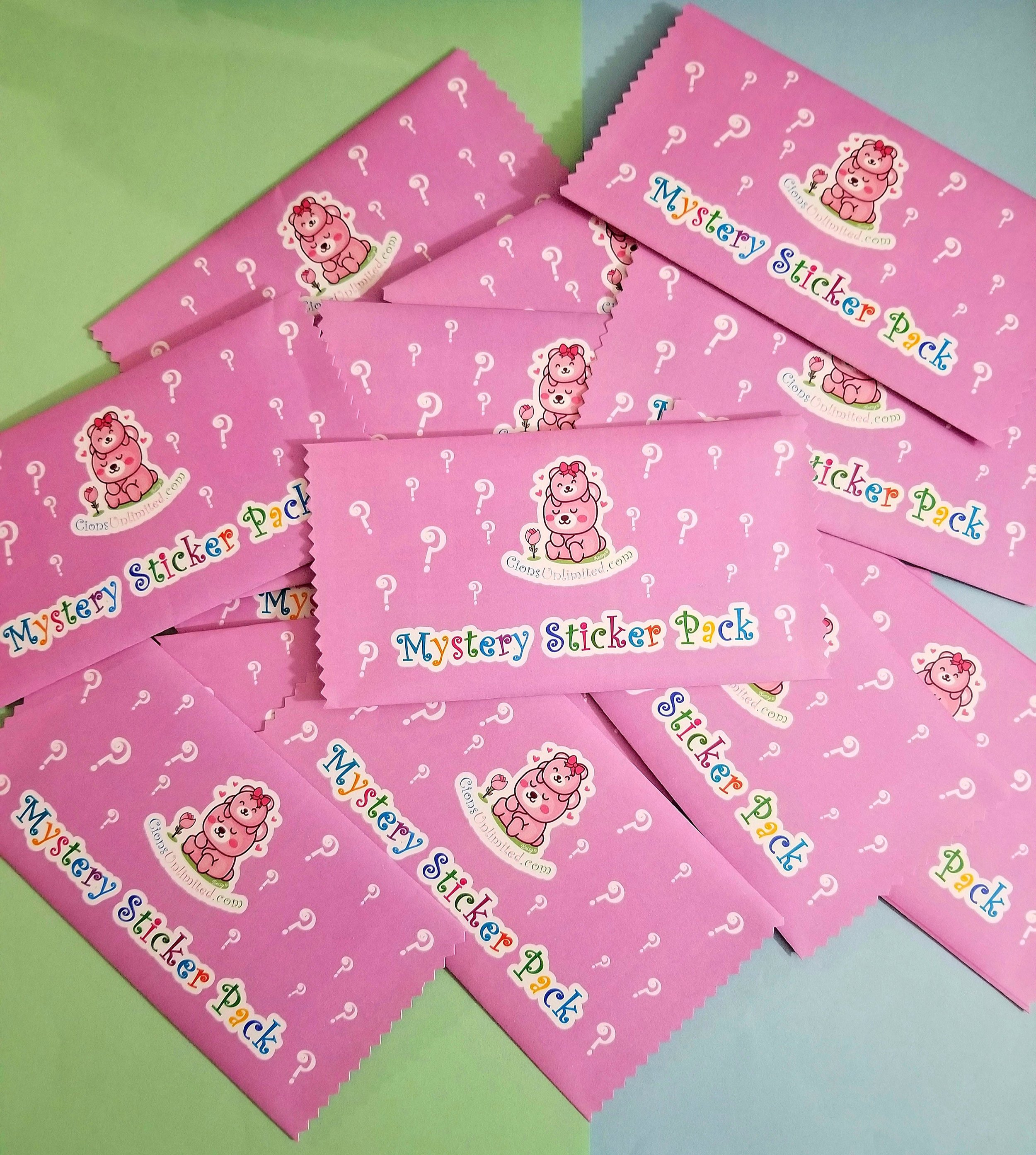 Mystery Sticker Sheets Pack - Matte Stickers - Journal Stickers - Kiss Cut – Illustrated - Planner Stickers - Collectible Pack