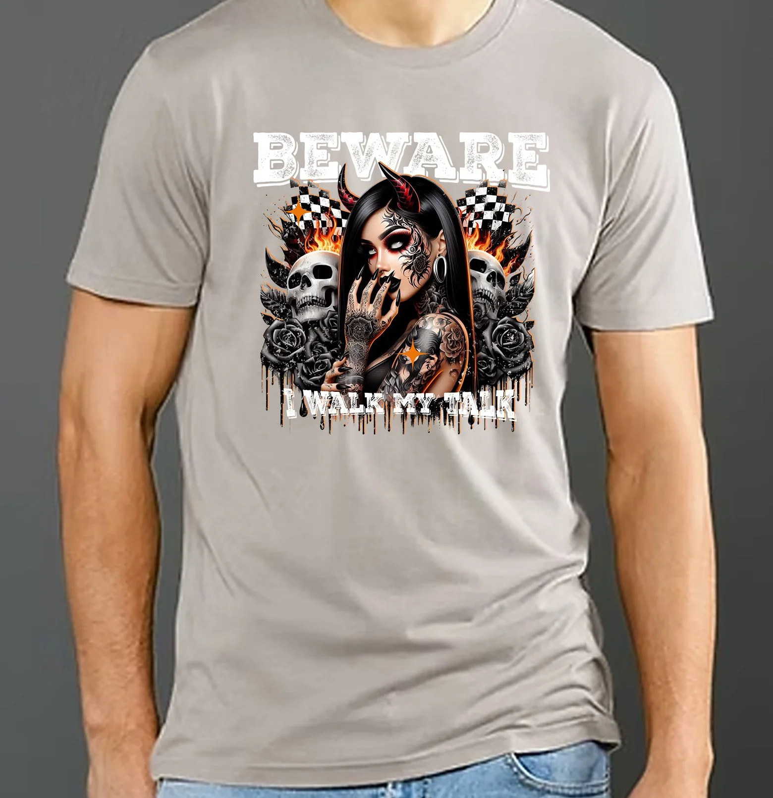 Beware I walk my Talk - Silver Gray.jpg
