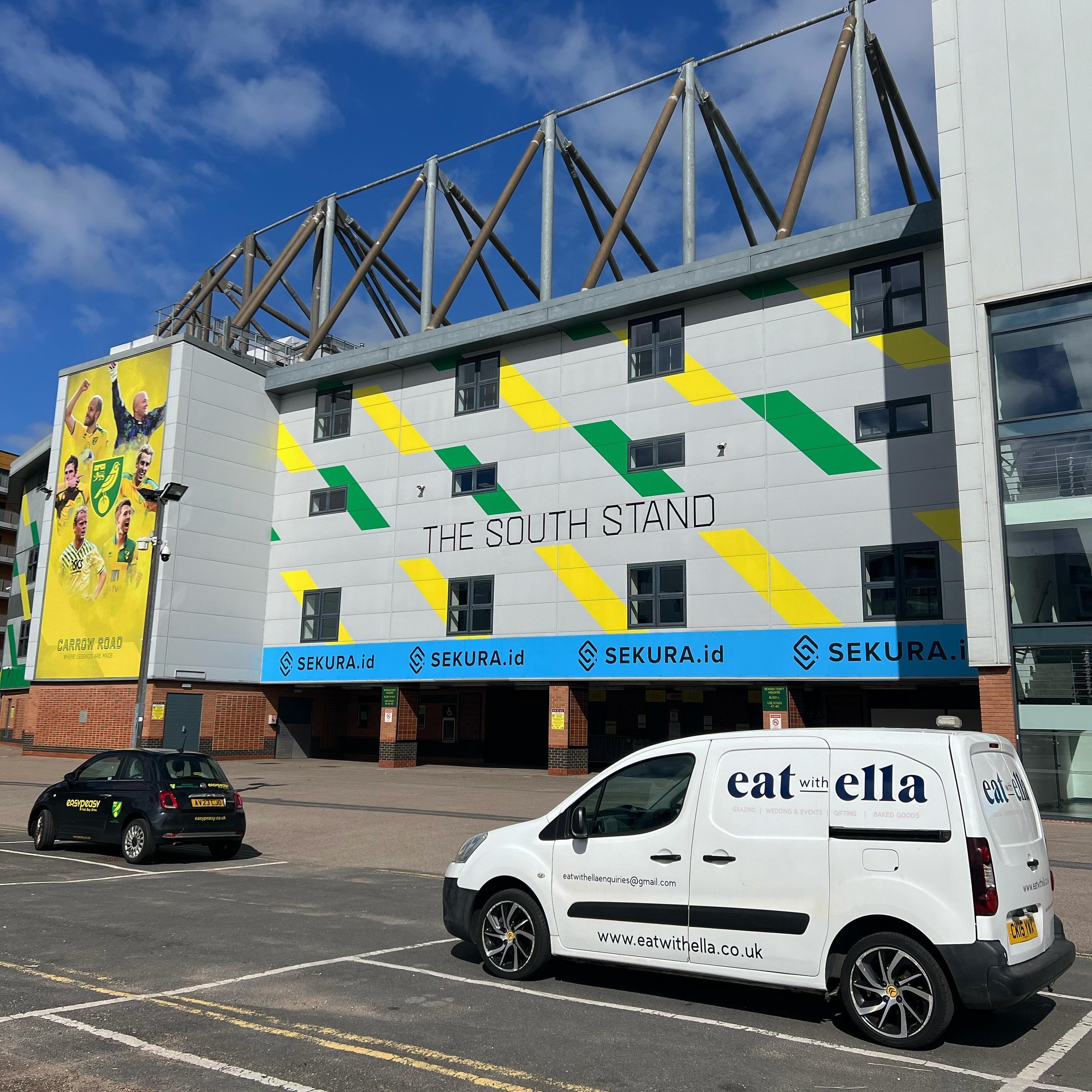 Another order delivered for some of the team @norwichcitycsf @norwichcityfc 💛 

Also, who knew a little branded van could change your life quite so much?! We just love our little Berlingo (who is actually named Citronella)🍋&hellip;and would struggl