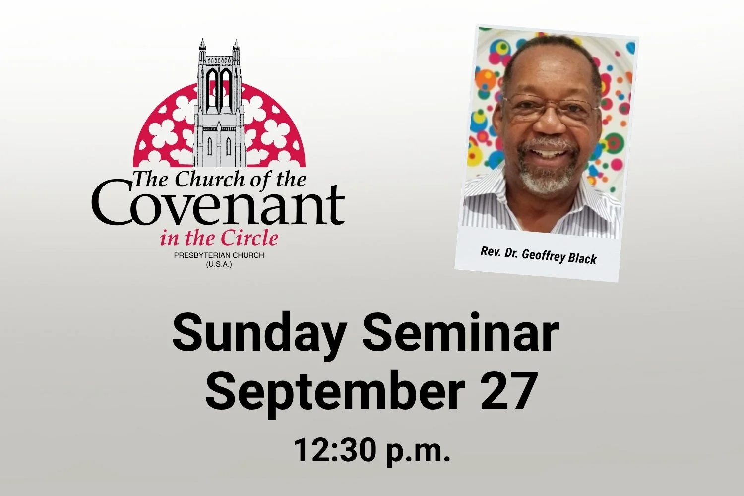 Sunday Seminar | September 27