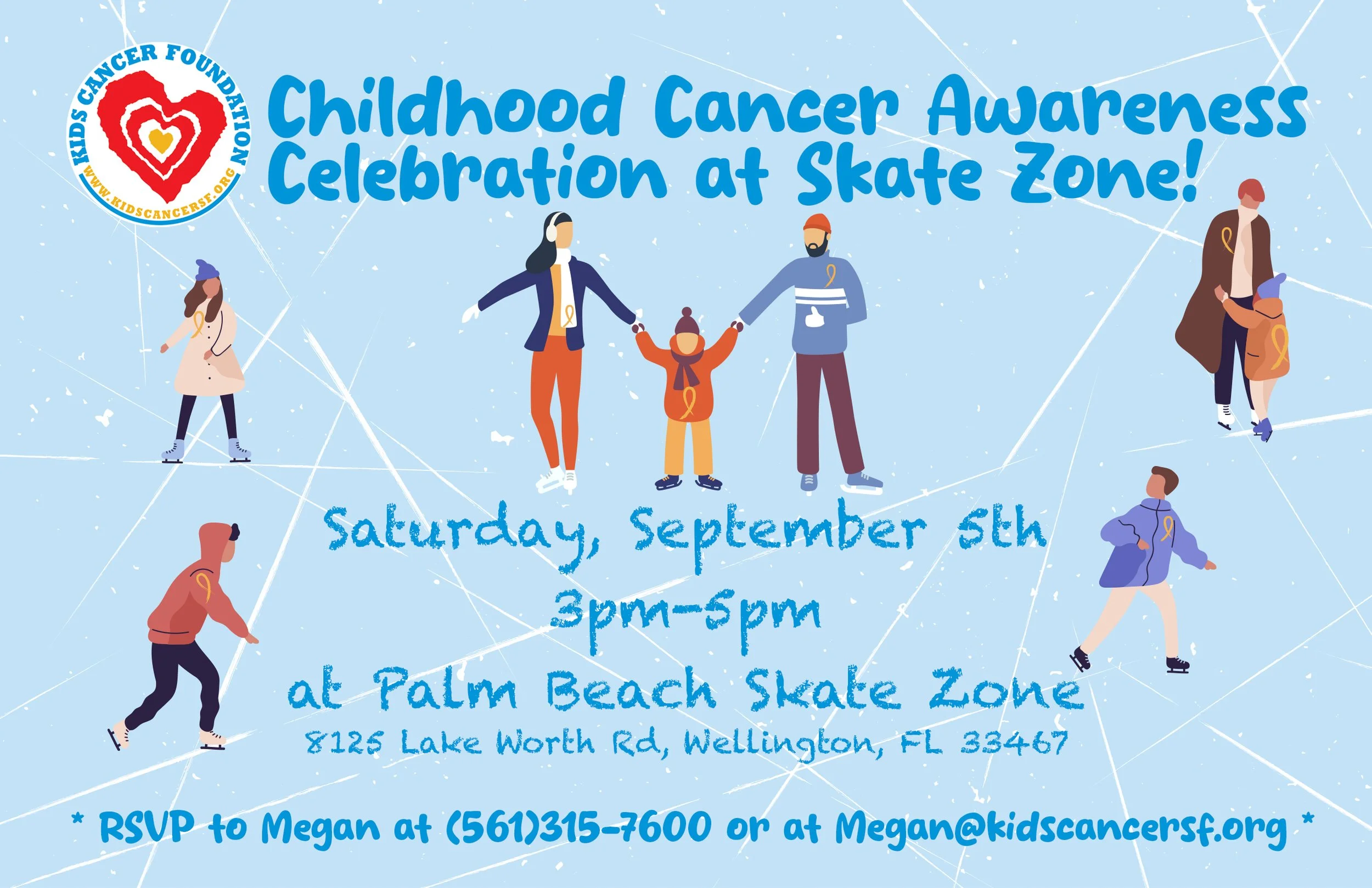 Childhood Cancer Awareness Celebration at Skate Zone!