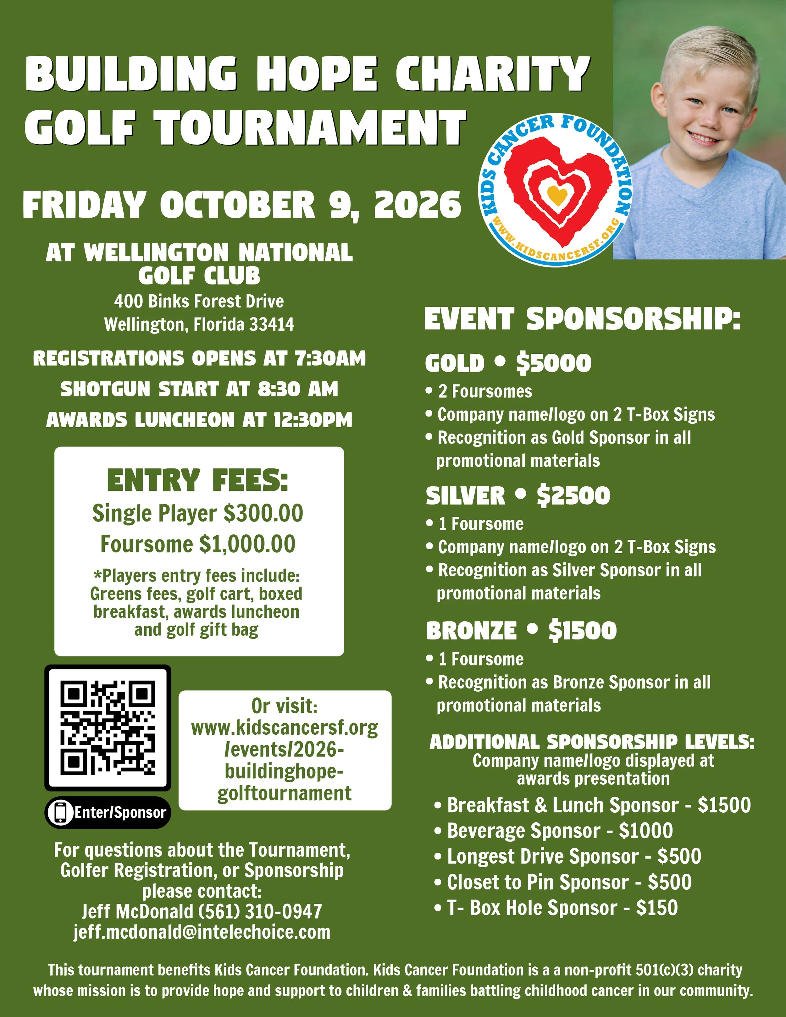 2026 Building Hope Charity Golf Tournament
