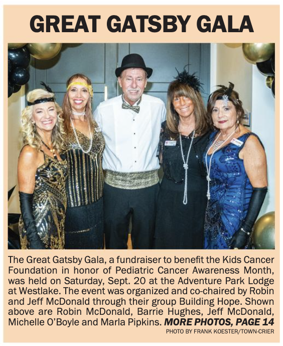 Great Gatsby Gala in Westlake Supports Kids Cancer Foundation