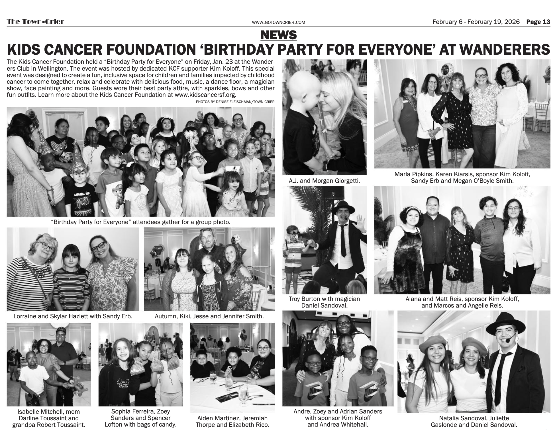 Kids Cancer Foundation ‘Birthday Party for Everyone’ at Wanderers