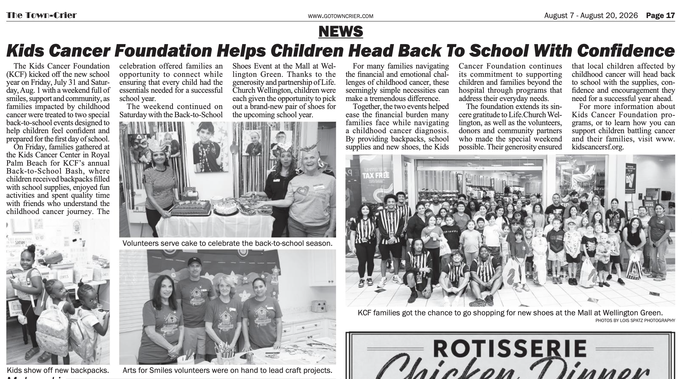 Kids Cancer Foundation Helps Children Head Back To School With Confidence