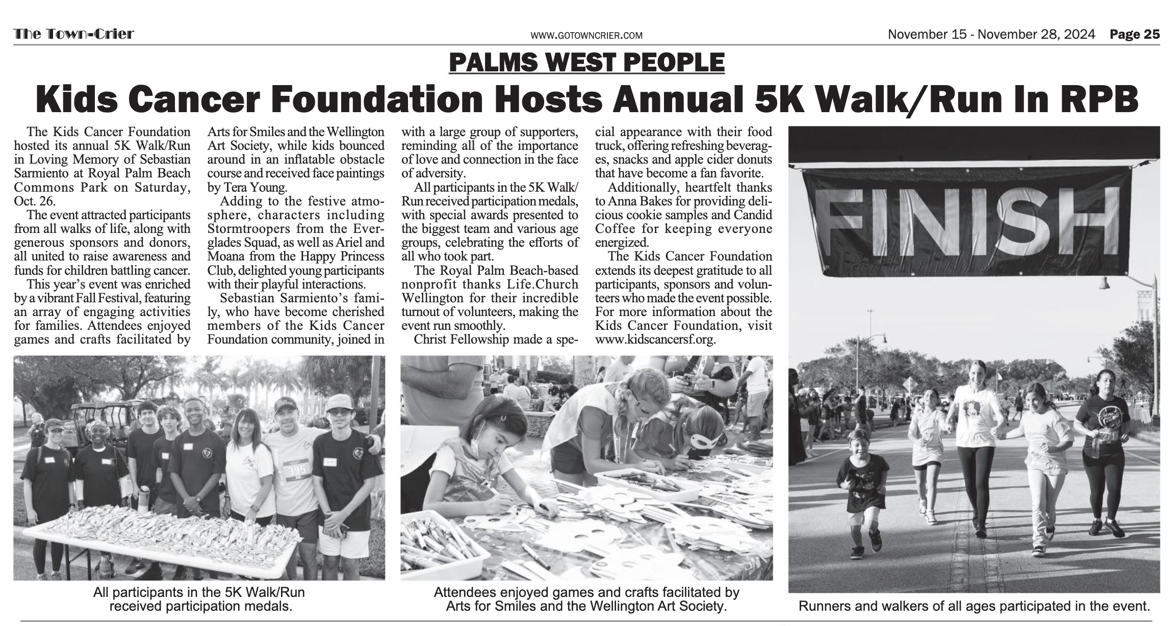 Kids Cancer Foundation Hosts Annual 5K Walk/Run In RPB