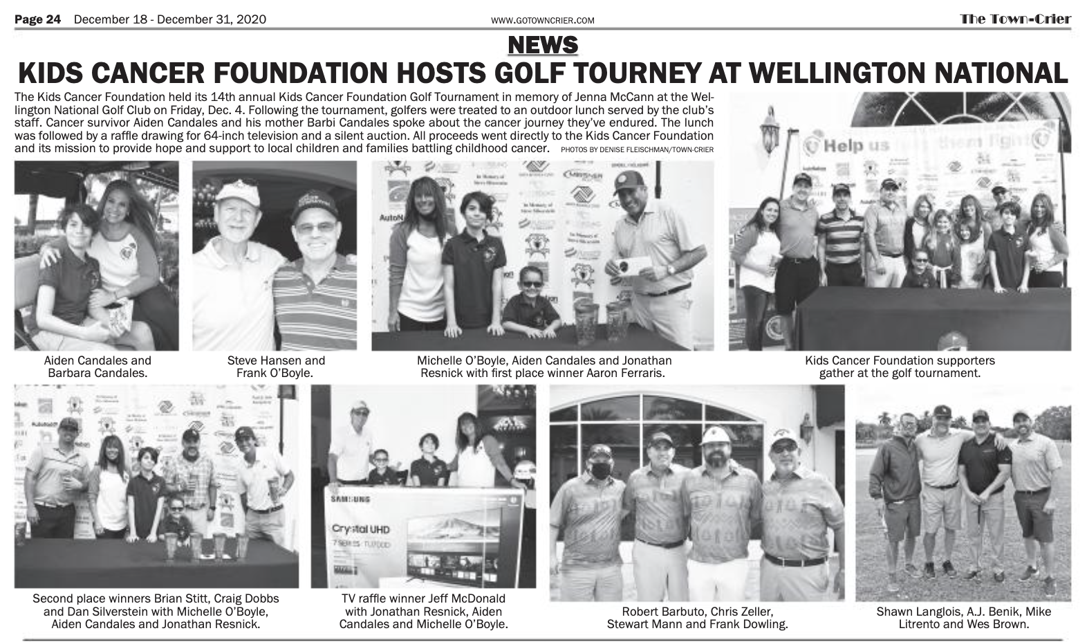 Kids Cancer Foundation Hosts Golf Tourney at Wellington National