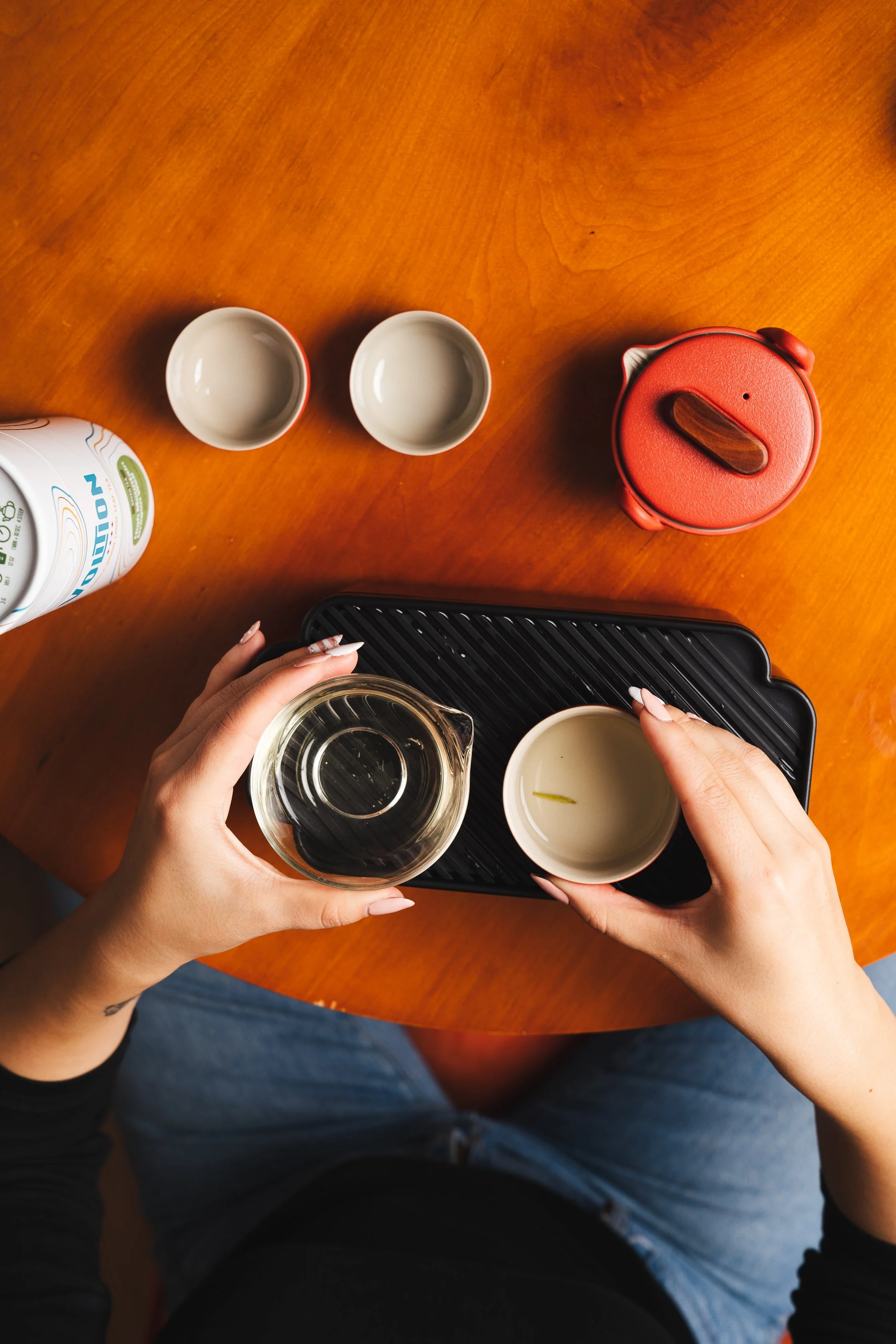 Gongfu Tea Set with Vegan Leather Bag and Tea Tray | Volition Tea Gongfu Tea Set with Vegan Leather Bag and Tea Tray | Volition Tea