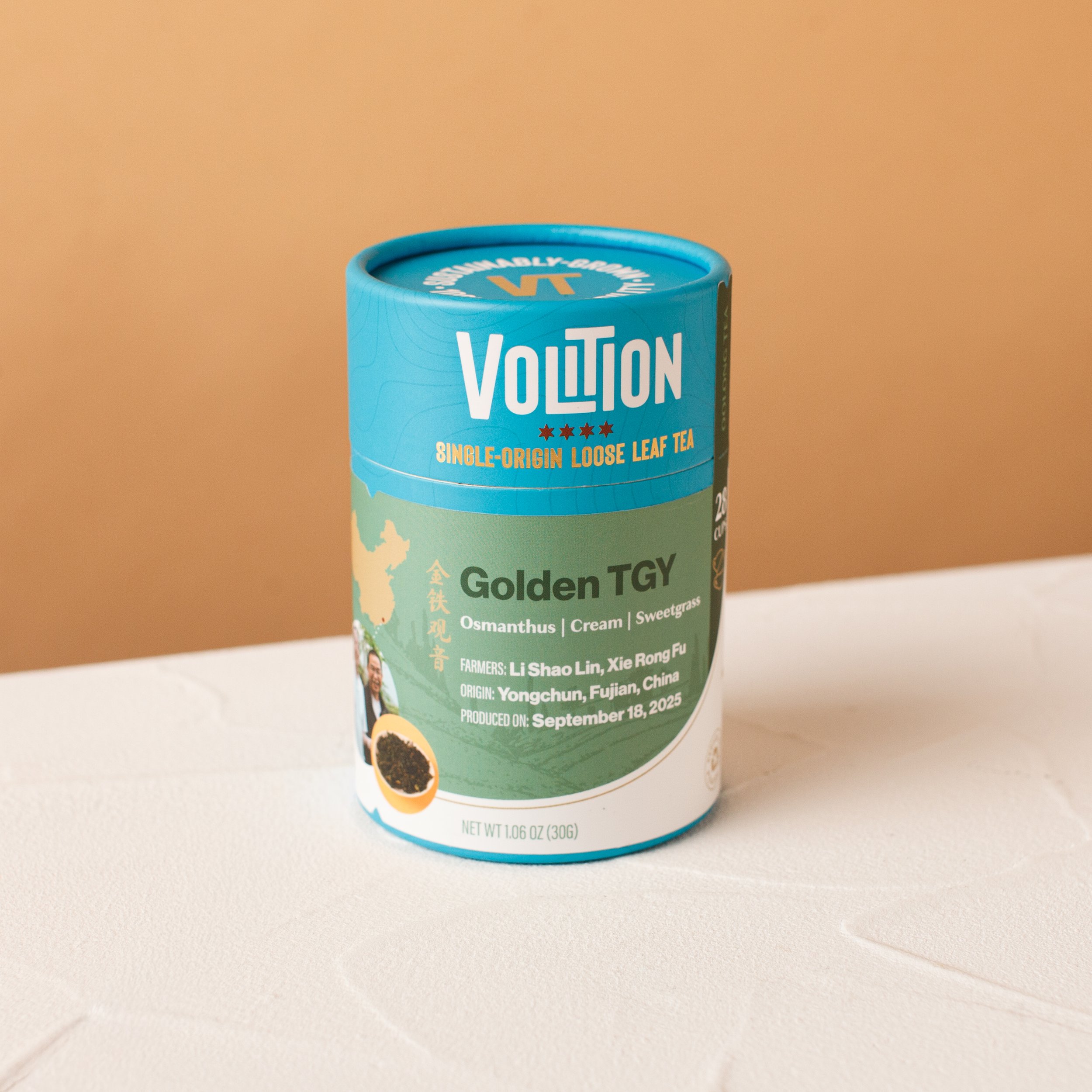 volition tea golden tgy tie guan yin osmanthus oolong product shot