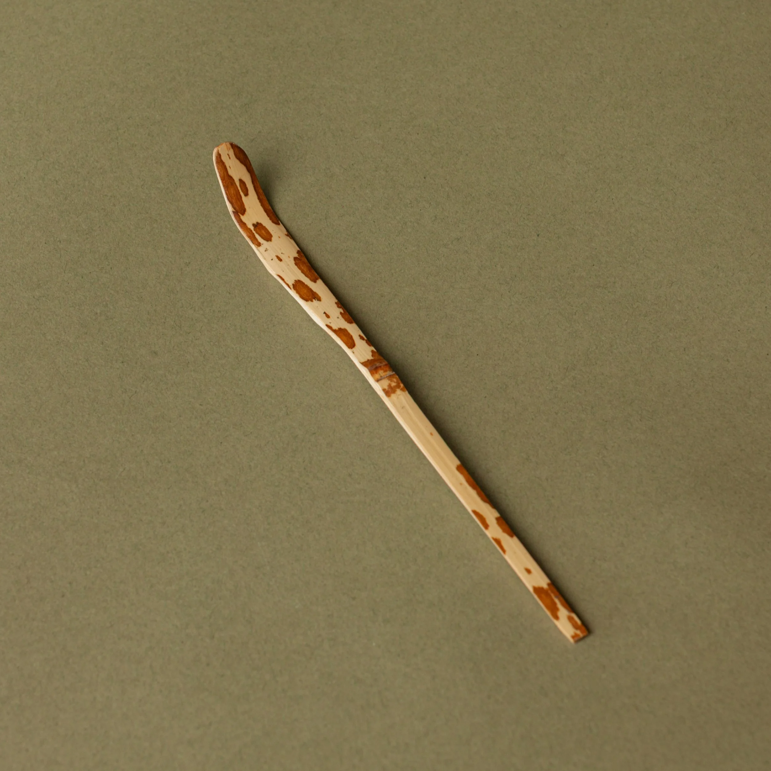 volition tea bamboo scoop matcha mo cha spotted bamboo