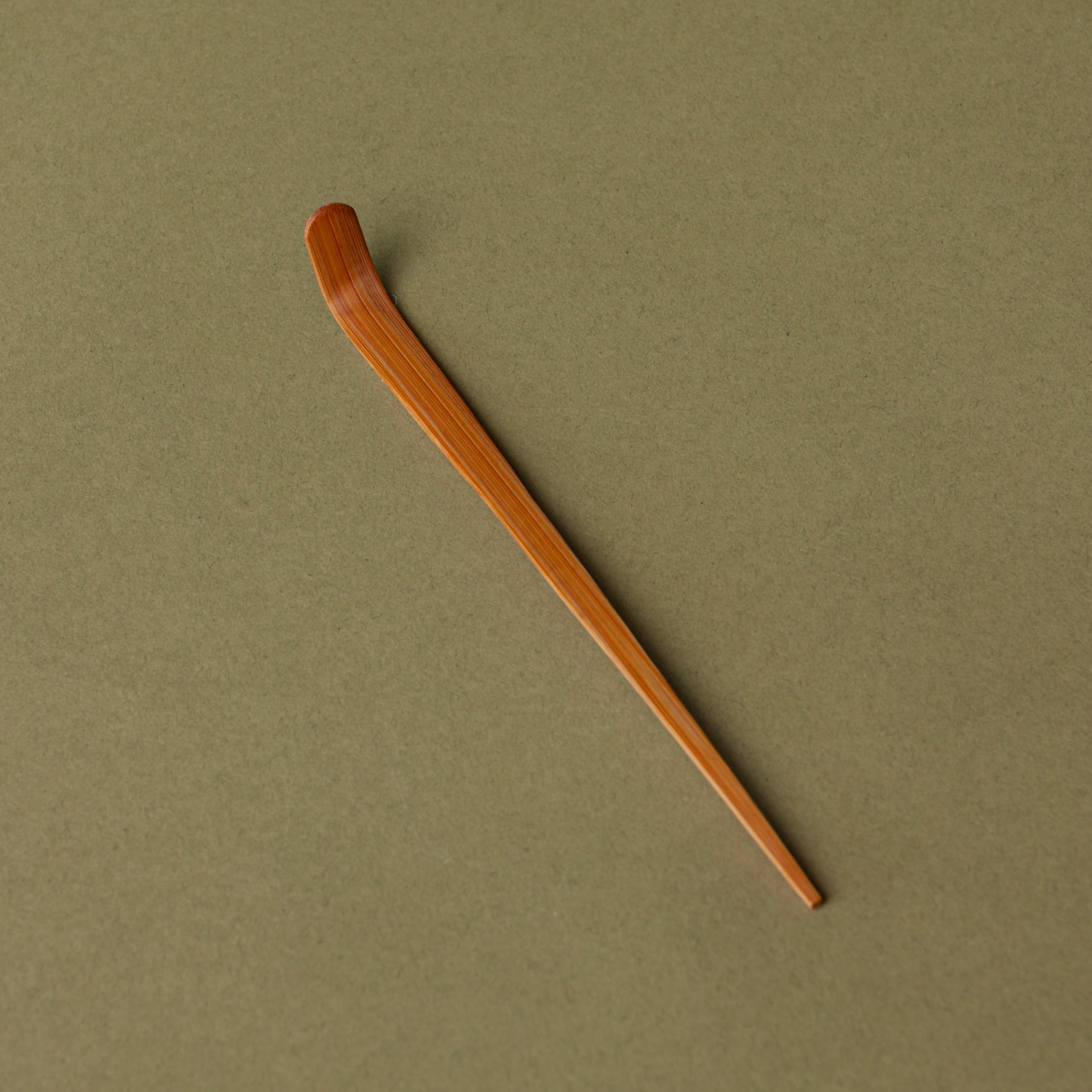 volition tea bamboo scoop matcha mo cha brown bamboo