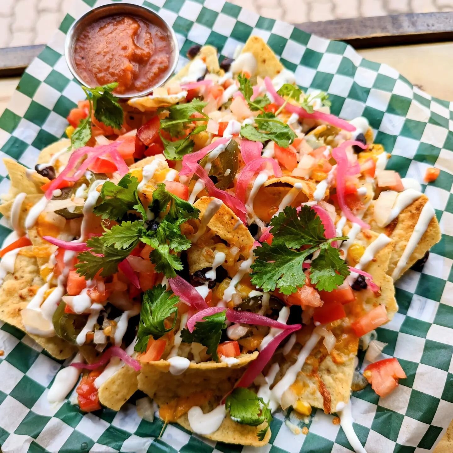 Nachos today! 

Open til 1 am

Food service ends at 10 but we have some snacks available for late night now!
