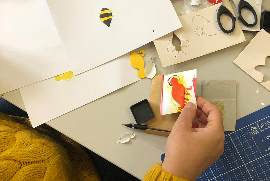 Again and again and again: stamp making workshop