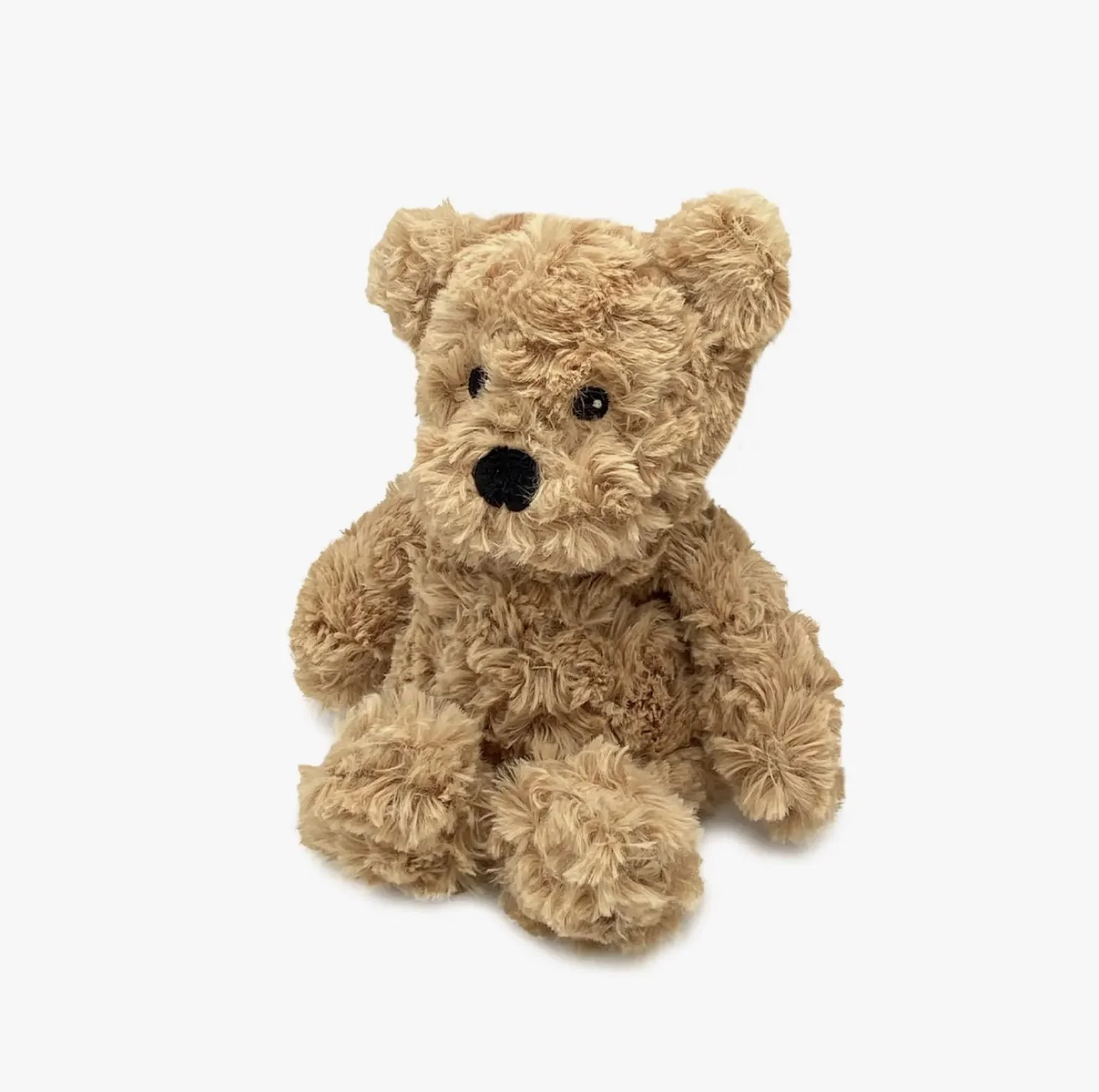 Brown Curly Bear Junior Warmie, one of the newest addition to the family!