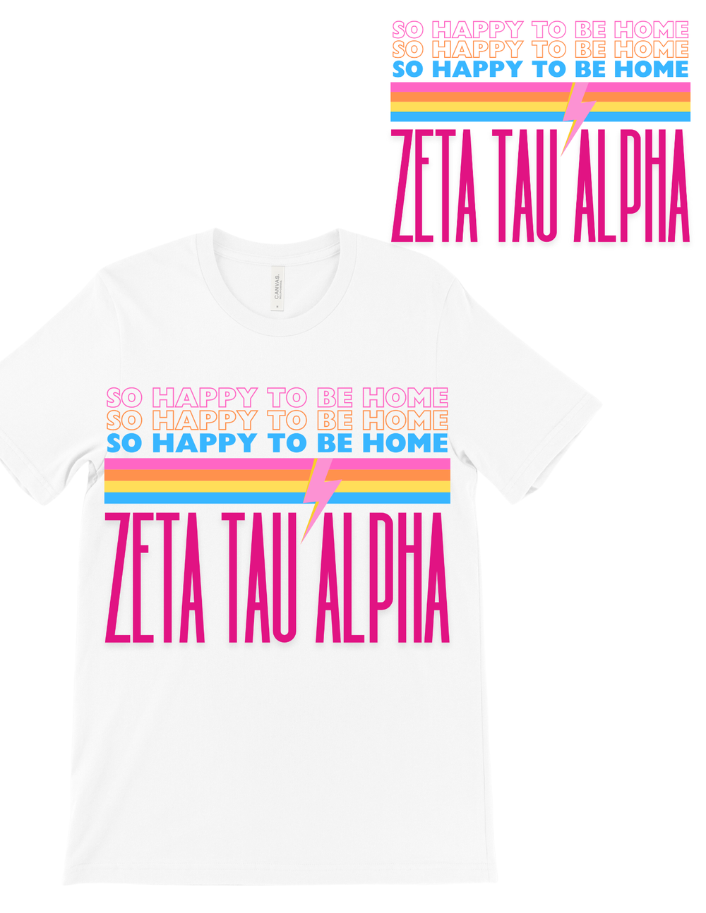 Sorority So Happy to Be Home Shirt —