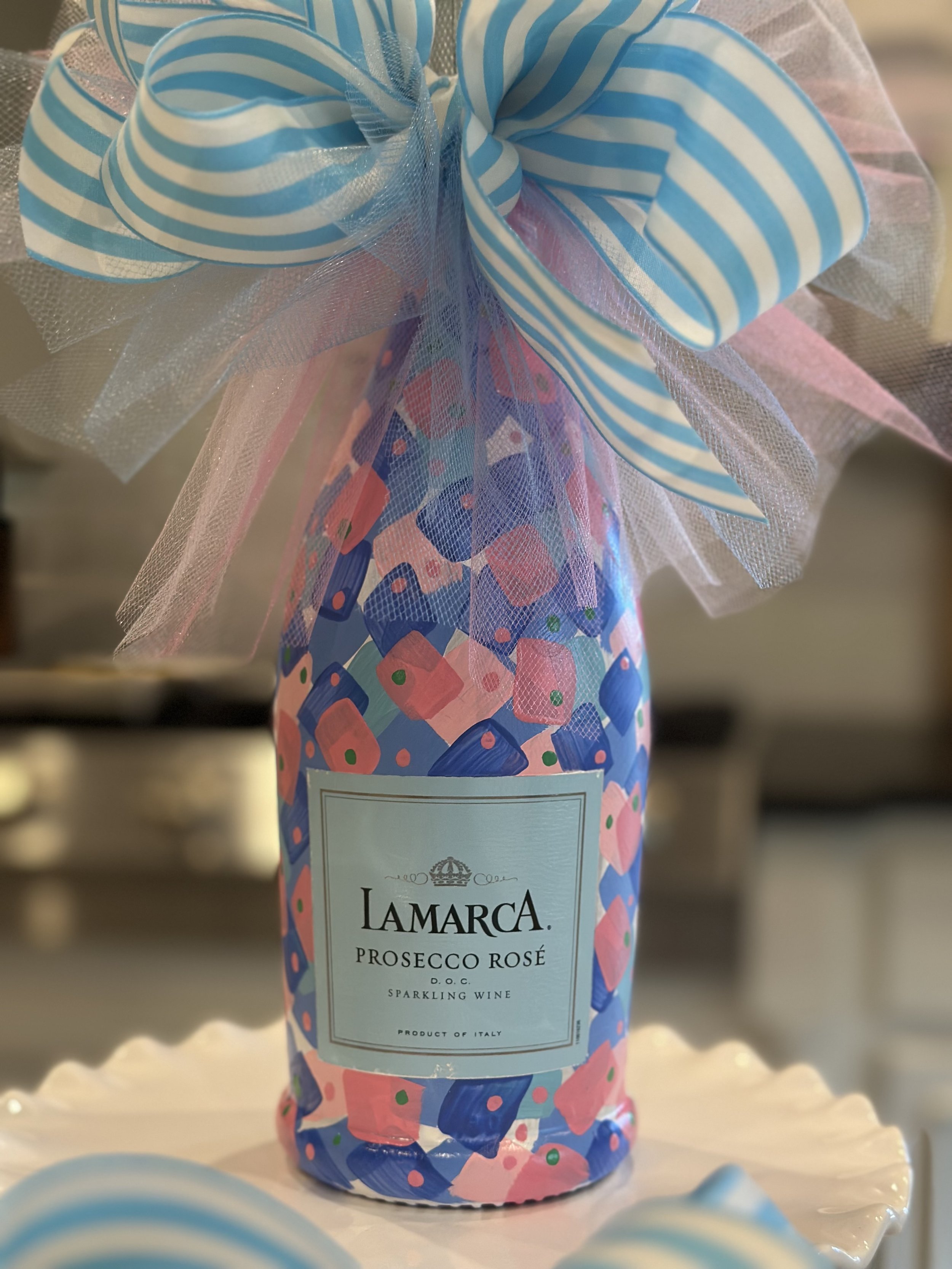Painted Champagne & Wine Bottles