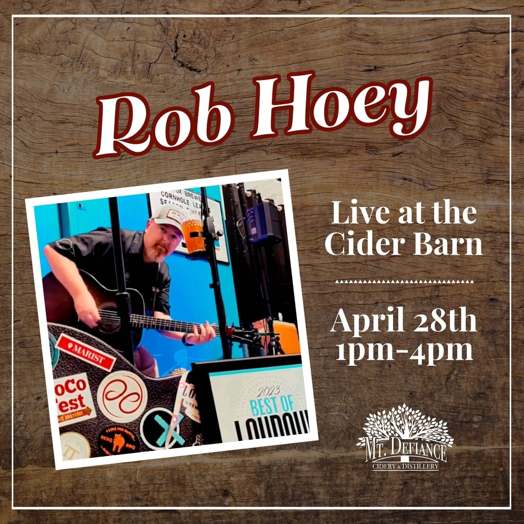 Join us Sunday at the Cider Barn for live music by @robhoeymusic 🎶

We can't wait to have him back at the Barn and enjoy a fun day of music. 

#middleburgva #loudoncounty #livemusic