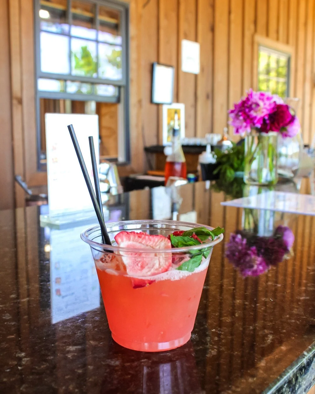 You have to try our Strawberry Sour. 

🥃 Old Volstead's Bourbon
🍓 Fresh strawberries
🍋 Lemon &amp; simple

Find it on the Patio Bar menu!

#bourbon #craftcocktails #distillery #vaspirits