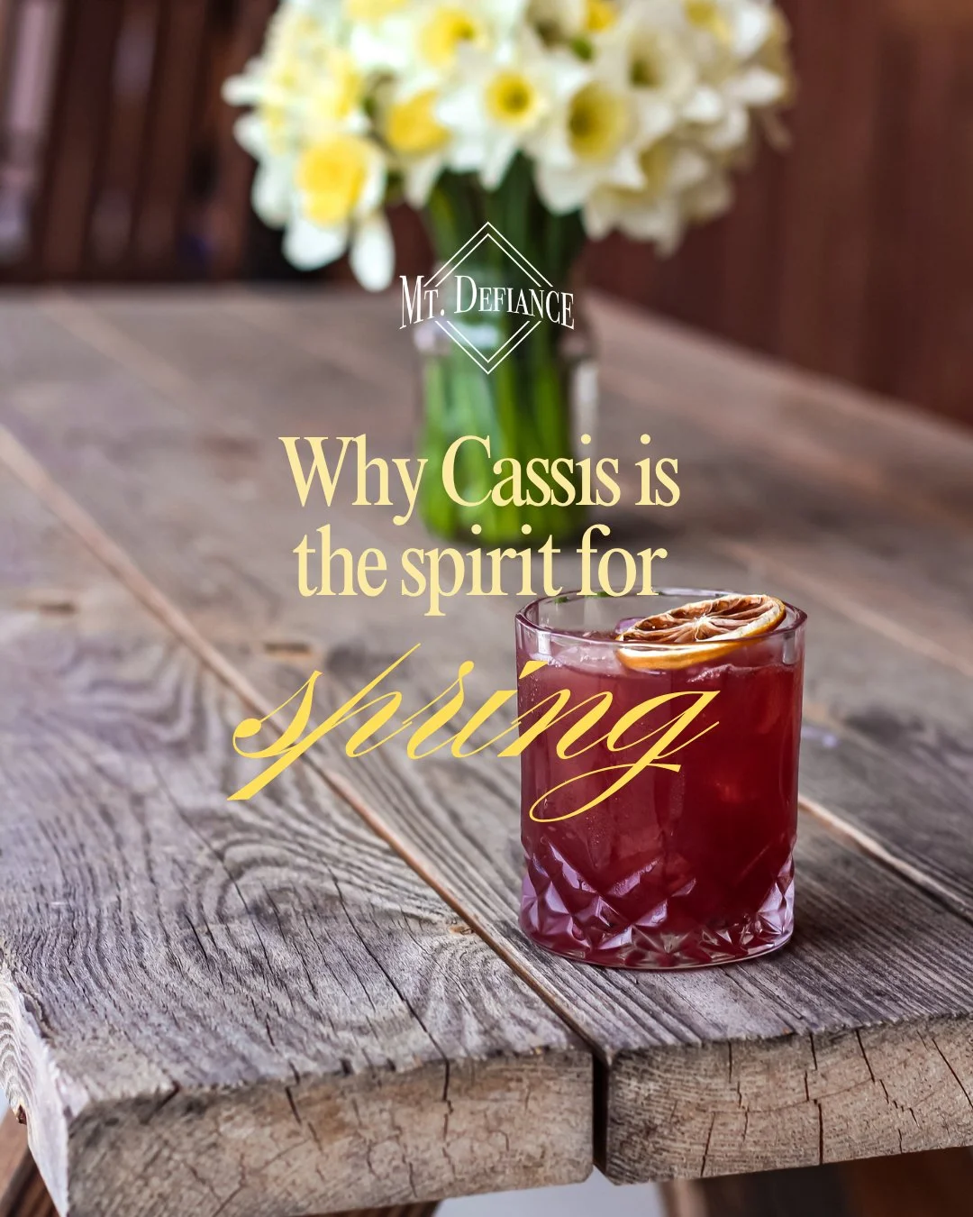 Cassis is the spirit for spring. 🫐✨

The perfect spirit to shake off winter's heavier flavors - it's tart and slightly sweet without going full summer like peach or strawberry. 

We make our Cassis with black currants from New York's Hudson Valley. 