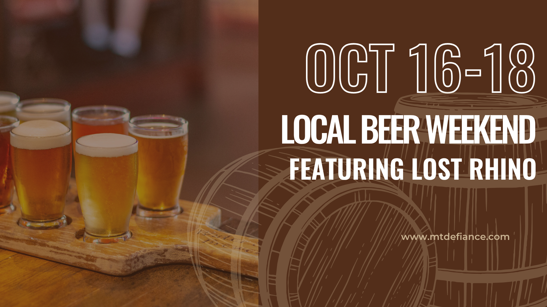 October 16–18 | Local Beer Weekend