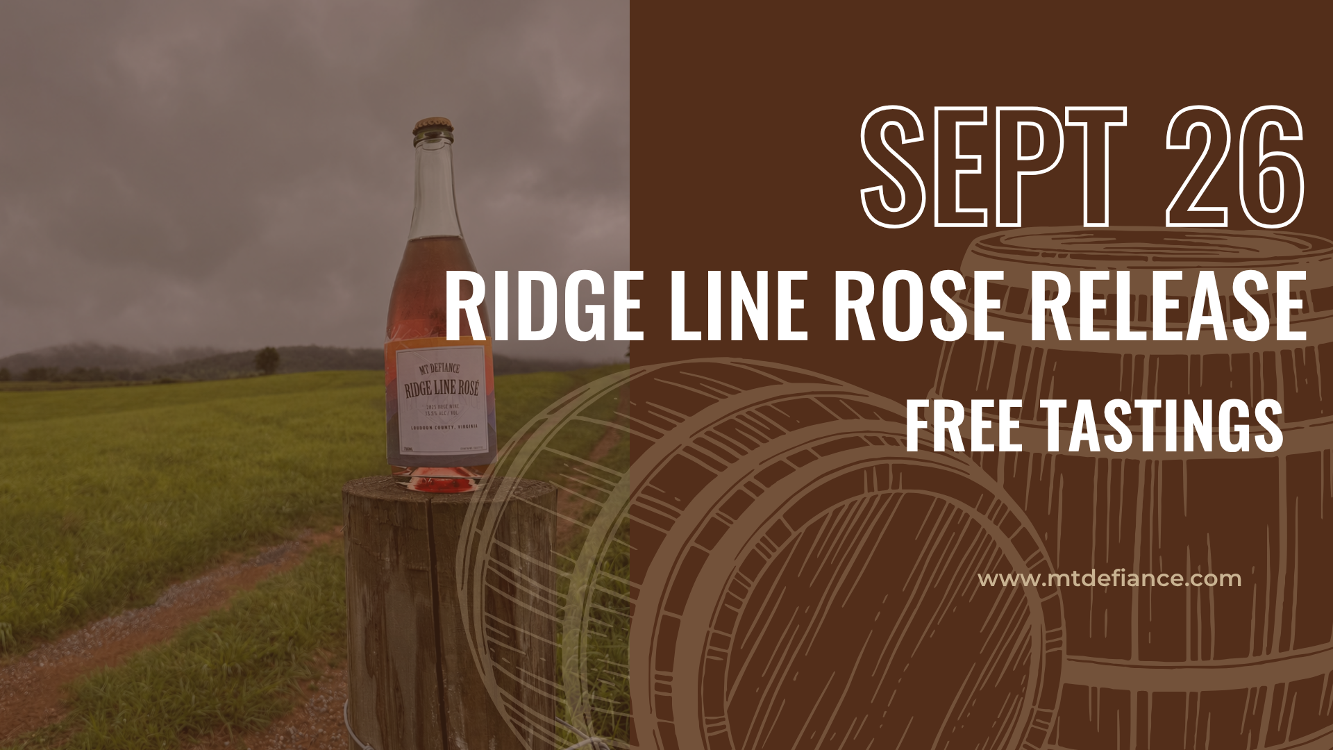 SEPTEMBER 26 | Ridge Line Rose Release