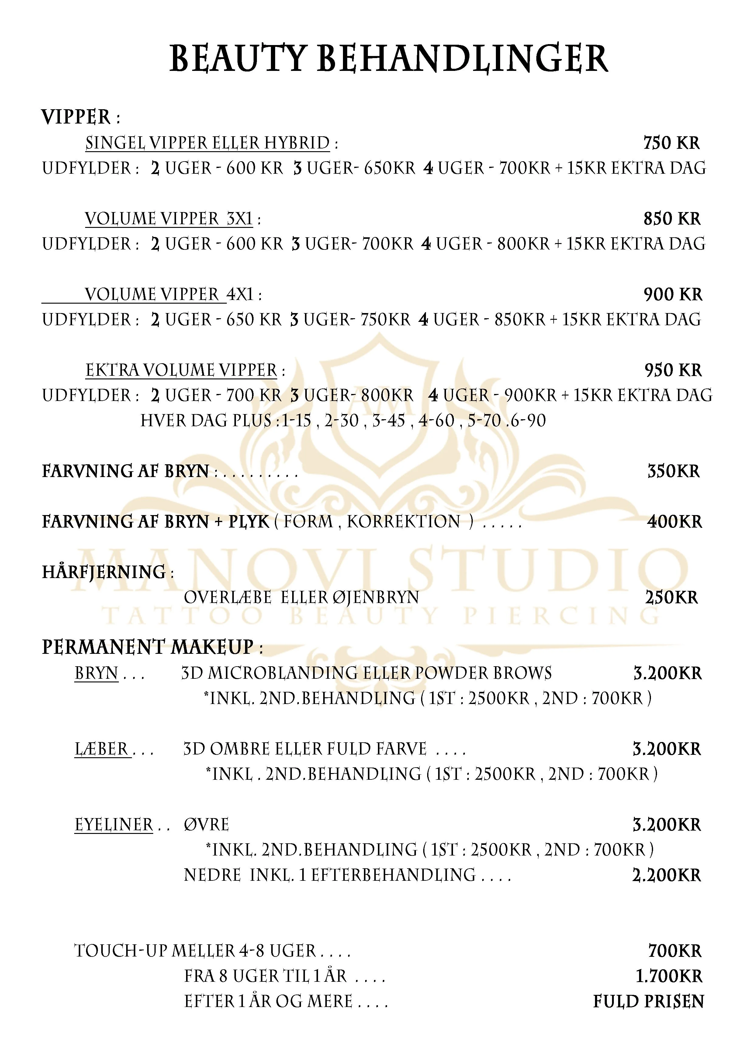 beauty behnadling price list DK 2026.jpg