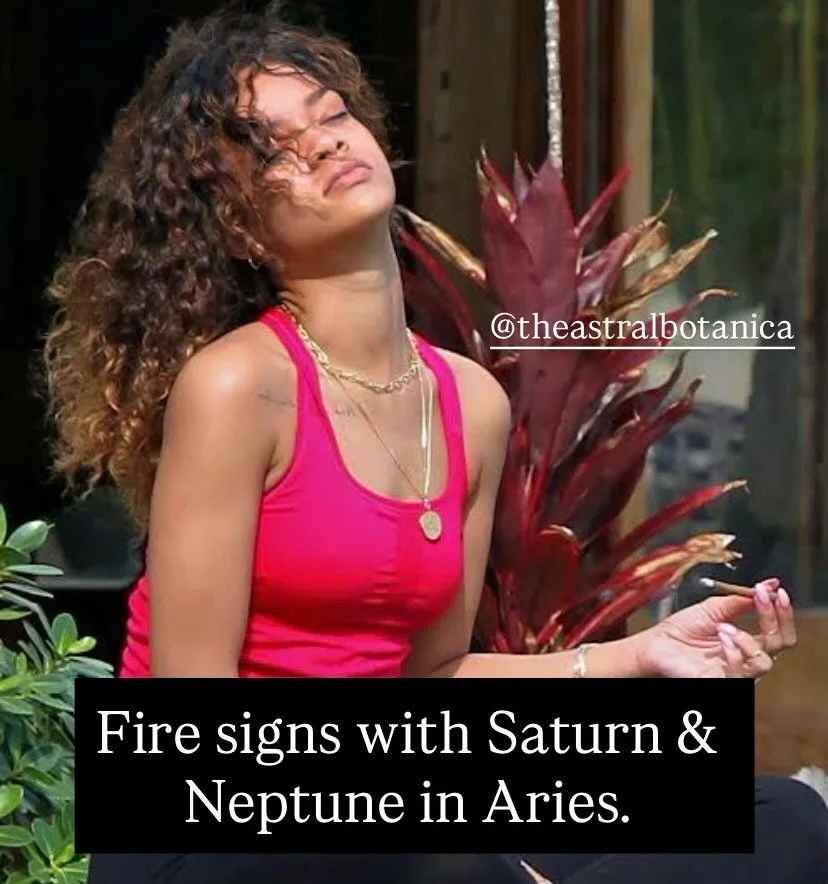 This Friday we officially enter Aries ♈️ season and welcome the spring equinox 🔥and this one is bringing us an extremely rare Aries stellium that includes the sun, moon, Venus, Saturn, Neptune and Chiron✨Mercury in Pisces also stations direct, meani