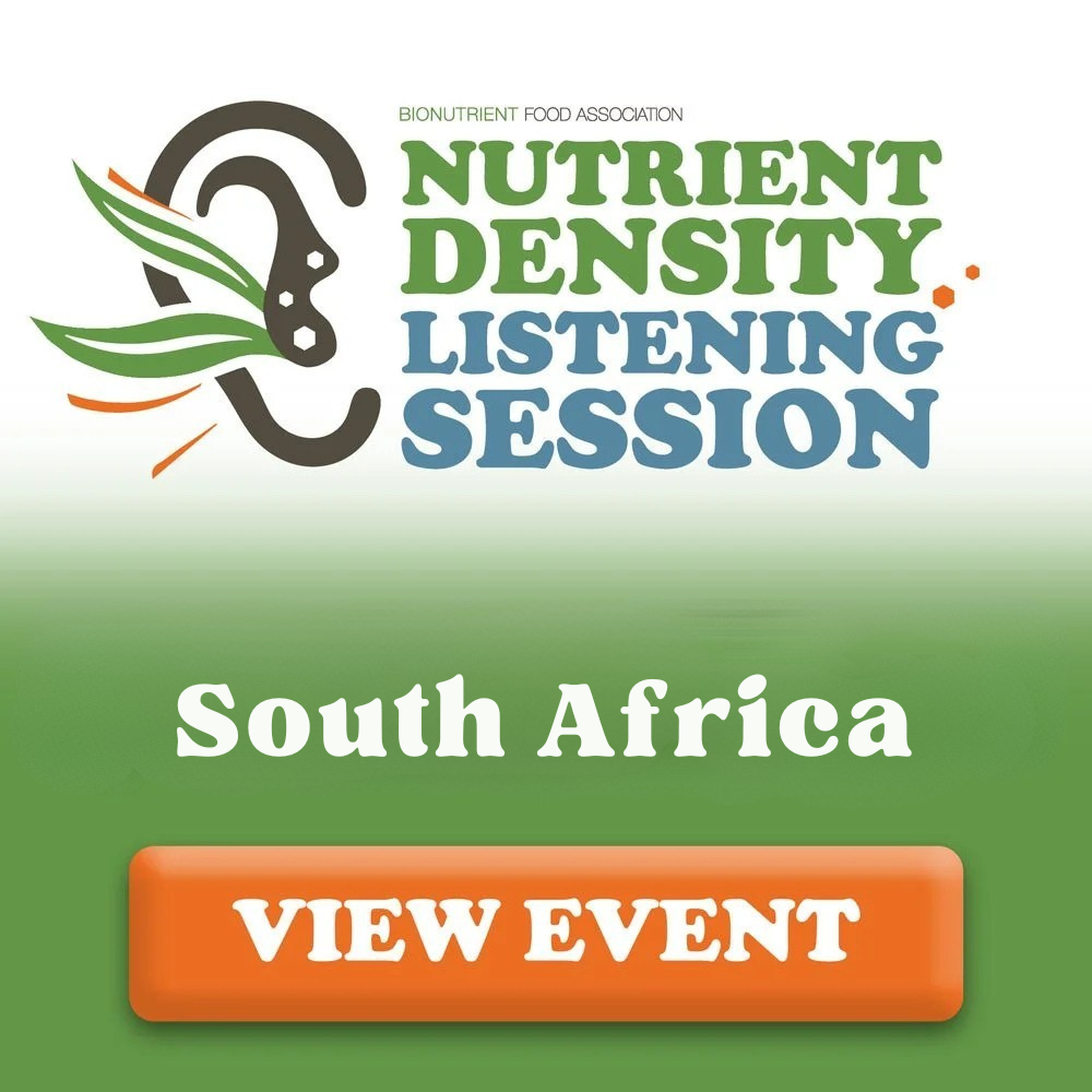 Listening Session for Nutrient Density - South Africa