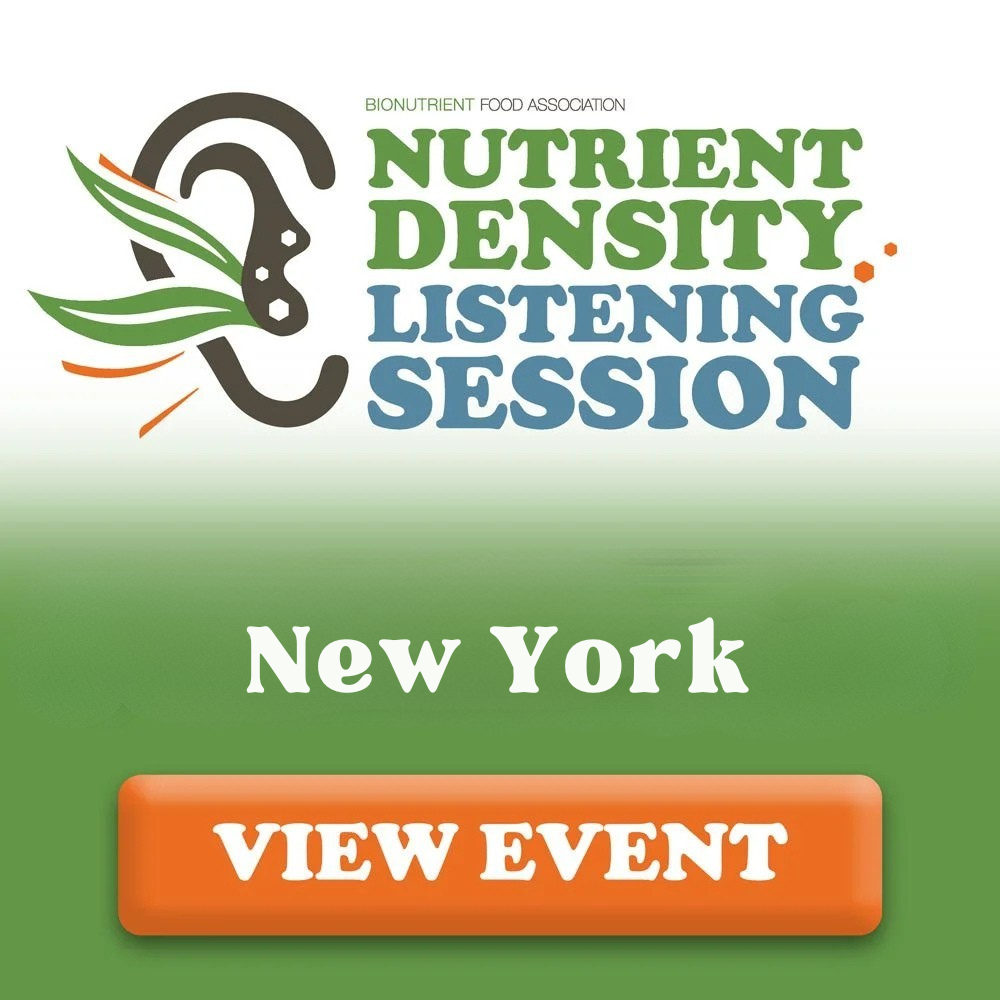 Listening Session for Nutrient Density - New York
