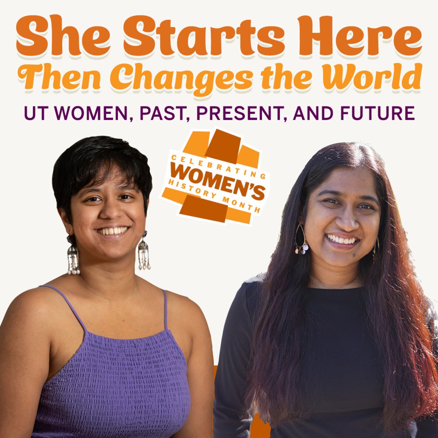 We're really excited to speak at UT's Women History Month event on March 27. Thank you to the Division of Campus and Community Engagement (@utdcce ) for giving us the opportunity to inspire the next generation of Longhorns to raise their voices and c