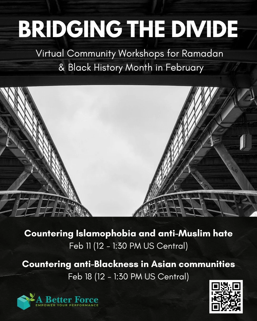 With Ramadan and Black History month both falling in February, we wanted to create a community workshop series that's close to our hearts, which is bridging the growing divide between advocacy groups.

With the rising turmoil in the US and the contin