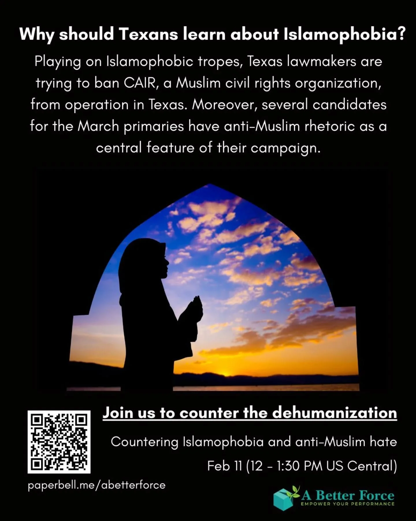 Why is it relevant to learn about Islamophobia given everything going on in our community?

Every year, we think (read: hope) that maybe this year will be the year our Islamophobia workshop is no longer relevant. Unfortunately, every year, it just se