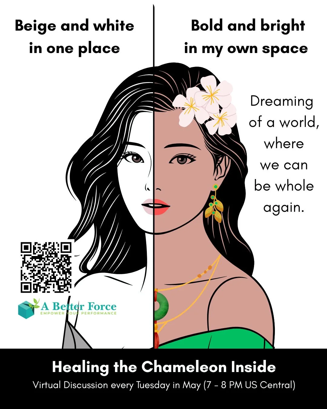 You know that feeling when you hold your breath, biting down the thought that almost comes out of your mouth and forcing yourself to be smaller? You're not alone in feeling that suffocation. 

So many of us, especially from marginalized communities, 