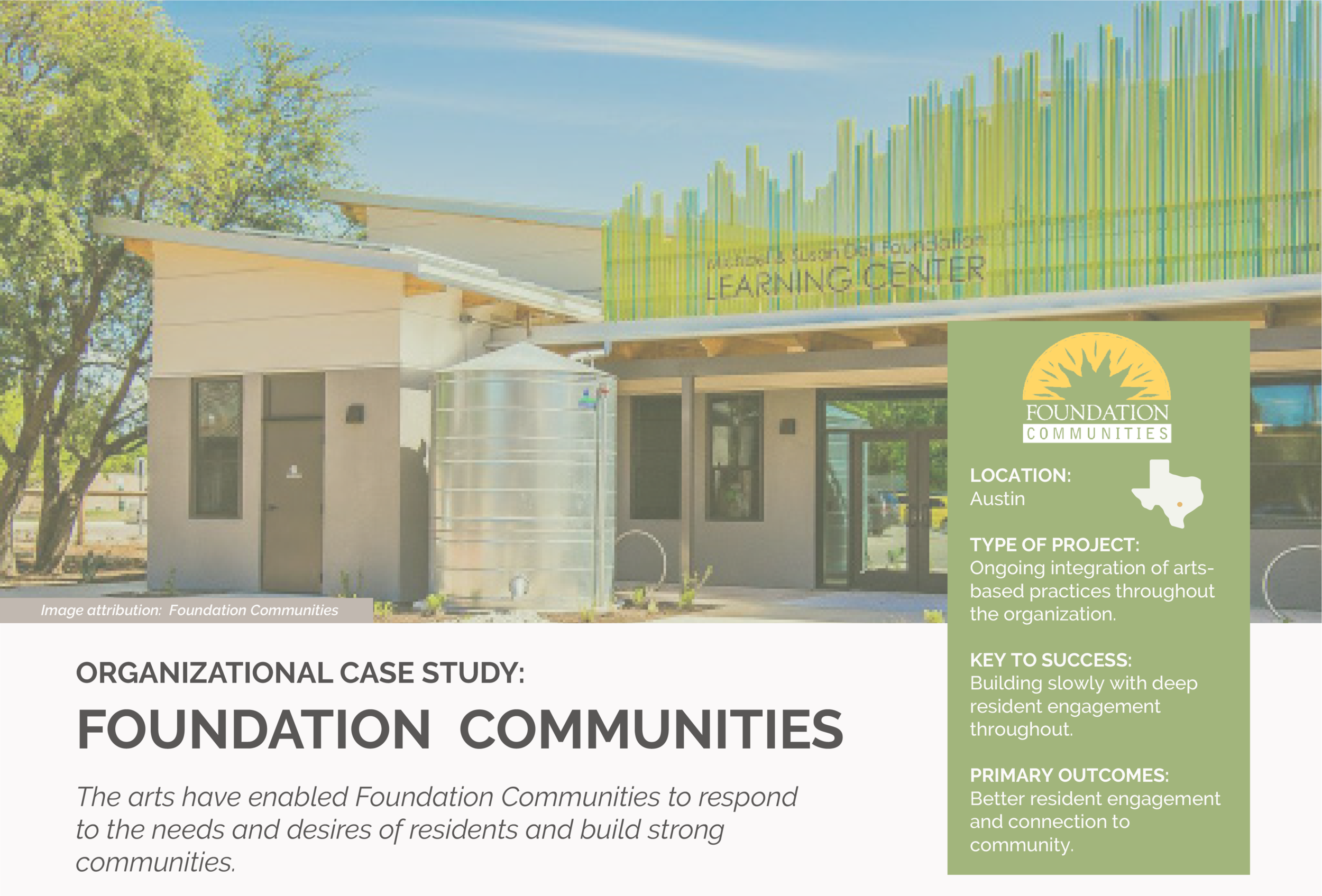 Foundation Communities — Texas Creative Placemaking Initiative
