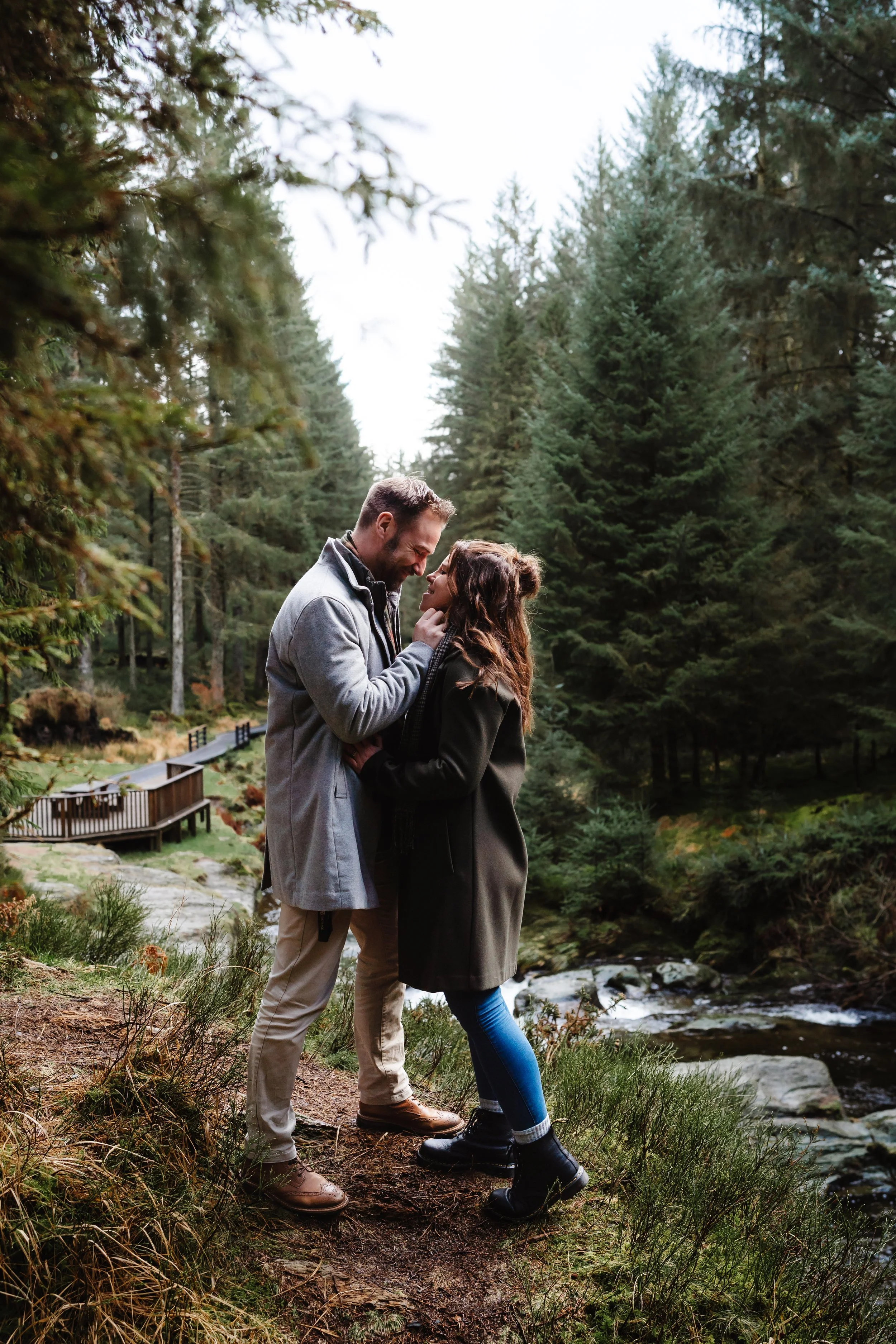 Couple's Shoot Hafren Forest, Mid-Wales