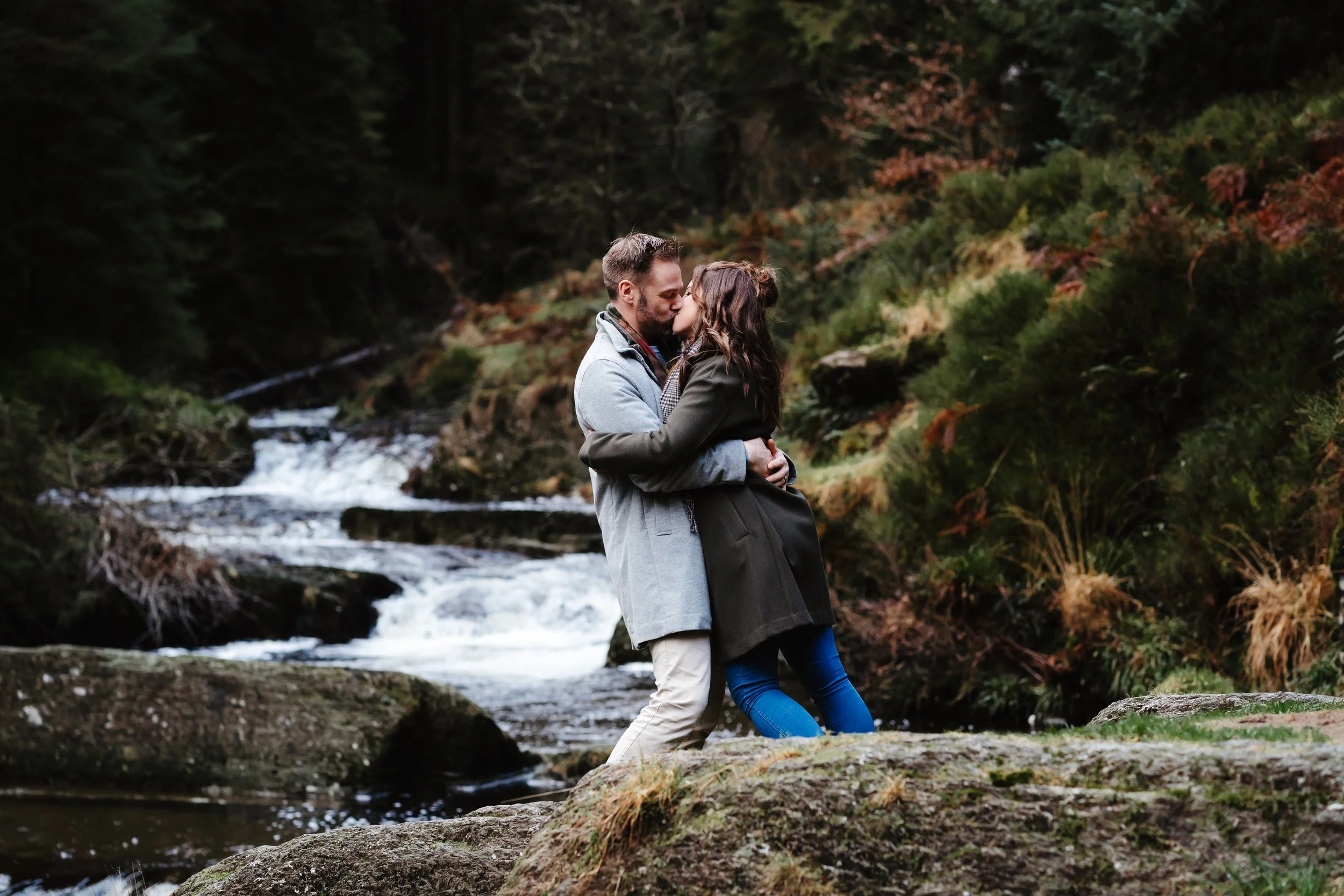 Couple's Shoot Hafren Forest, Mid-Wales