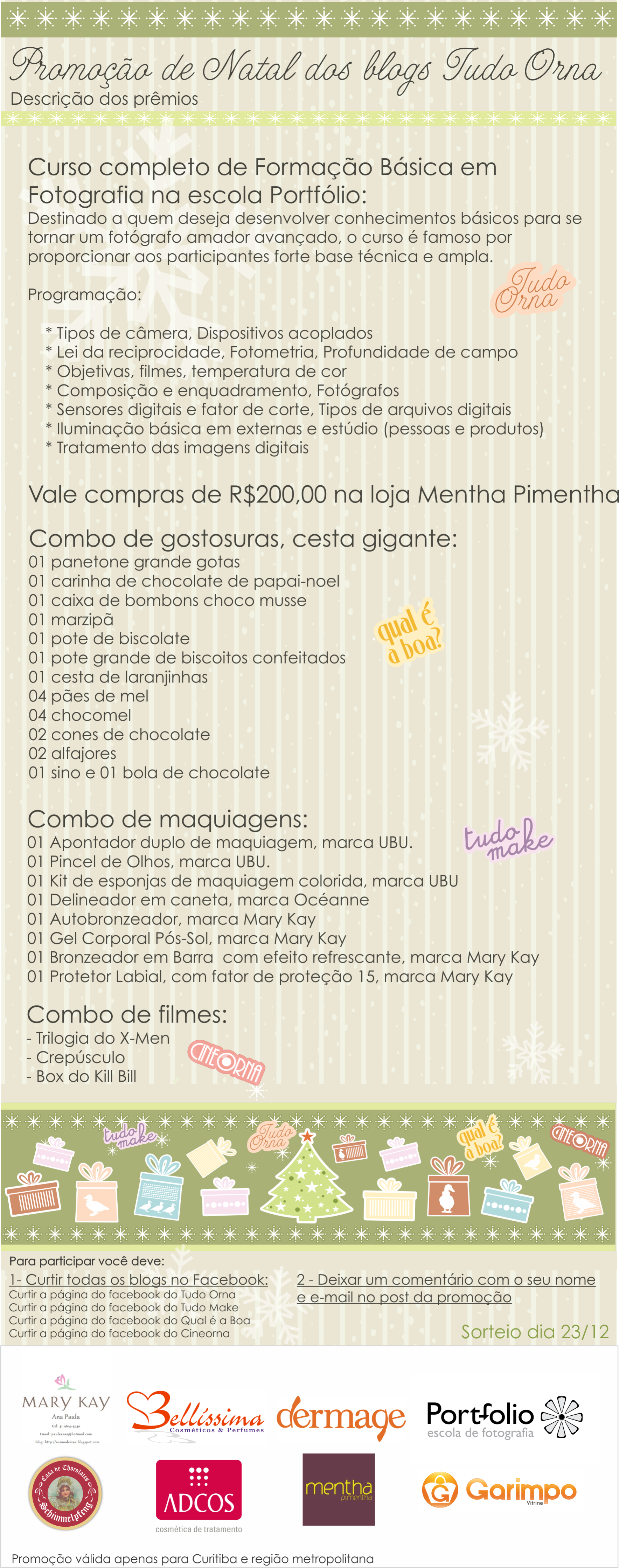[Promoção] Natal premiado dos blogs!